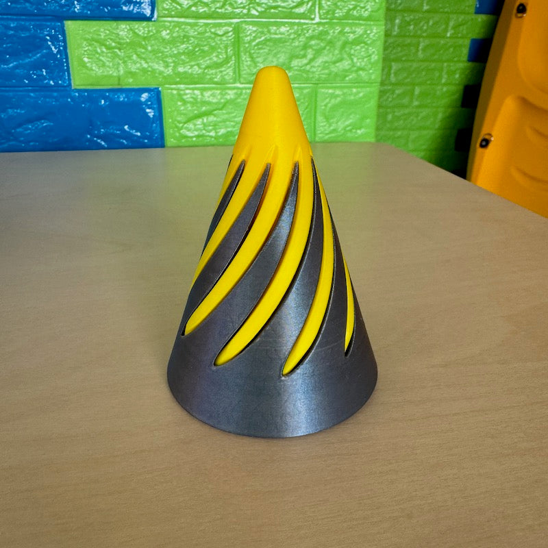 3D Printed Spiral Cone Fidget Toy for Stress Relief - Anxiety Sensory Toys for Kids & Adults - Fun Desk Gadget for Office, School and Home Use
