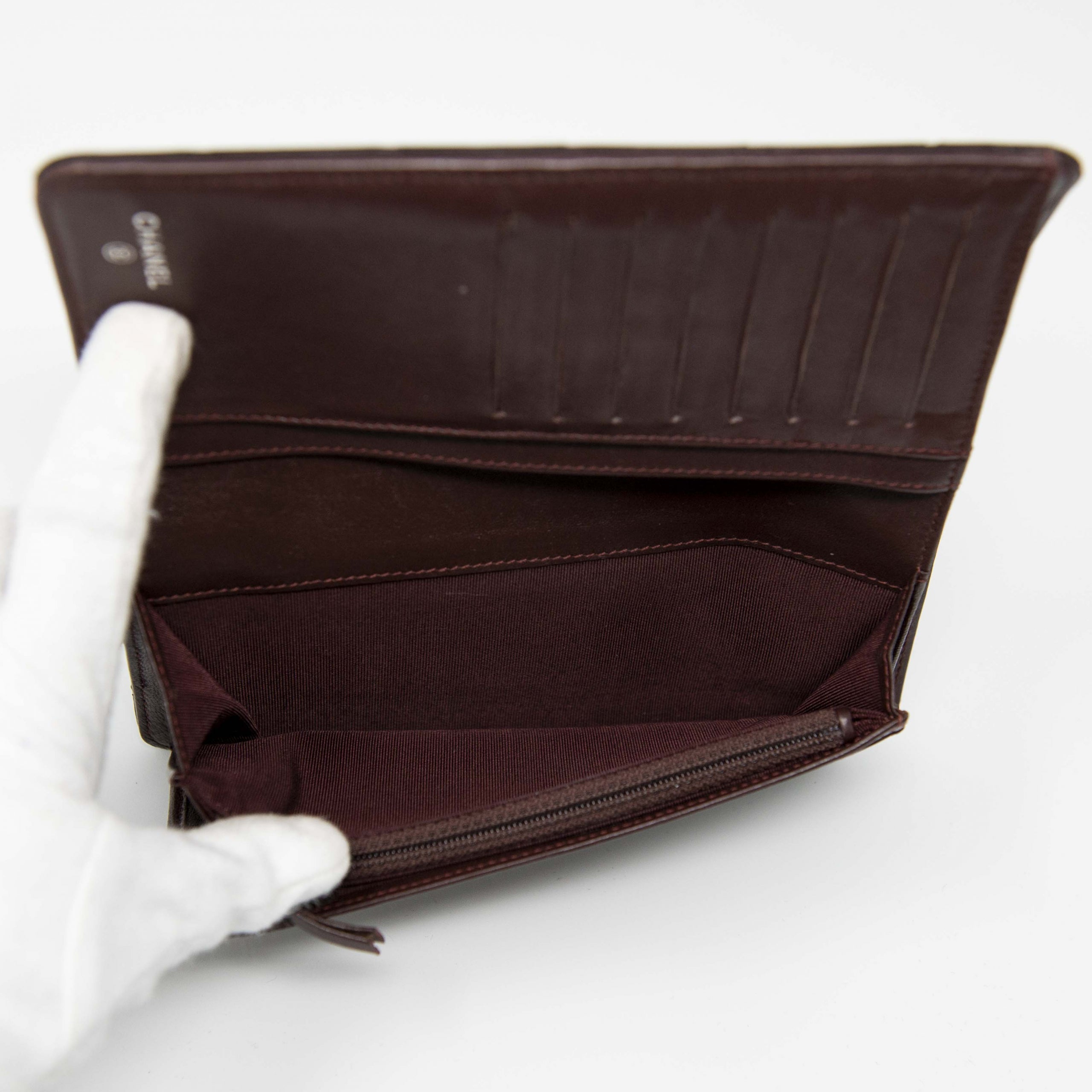 Chanel Black Lambskin Long Flap Wallet for Women - Luxury Leather Card Holder & Money Organizer - Perfect for Everyday Use, Travel, and Special Occasions