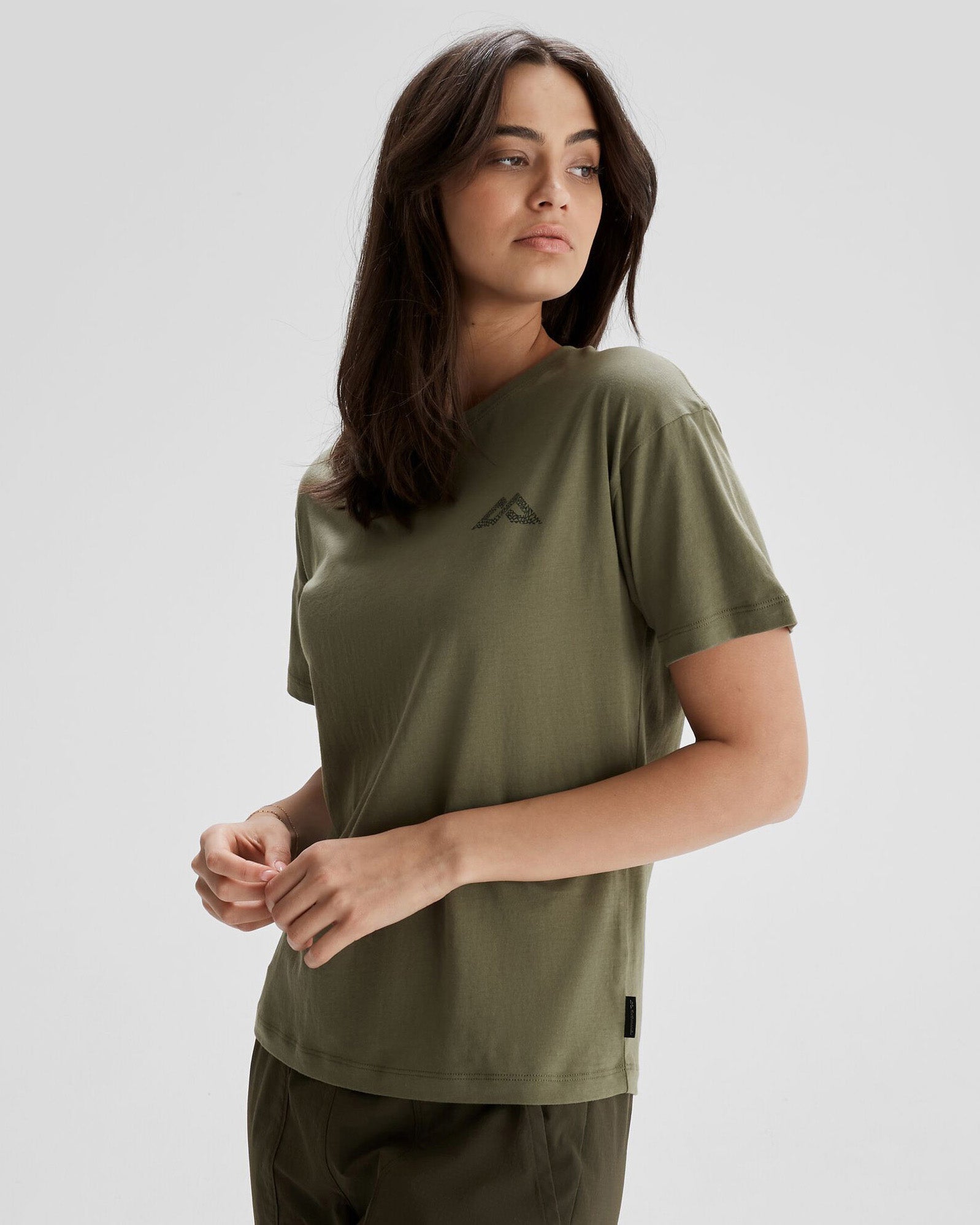 Organic Cotton Women's T-Shirt by Simon Beck | Soft & Comfortable Beech Color Tee for Casual Wear & Everyday Outfits