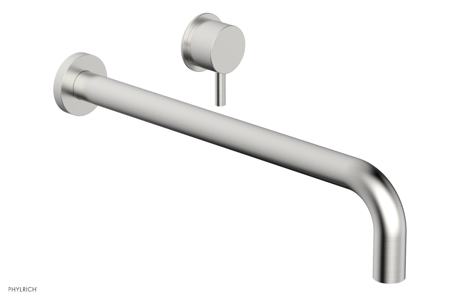 Basic II 14 Single Handle Wall Mount Lavatory Faucet Set with Lever Handle - 230 15 14 - Perfect for Bathroom Sink, Powder Room, and Guest Bath Installation