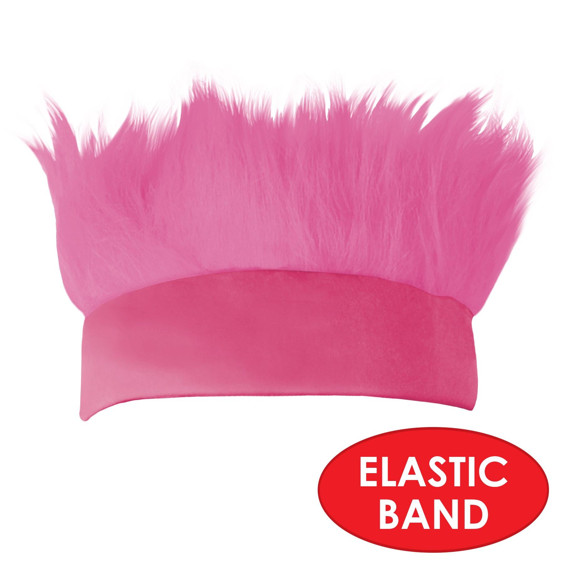 12 Pack Beistle Hairy Headband for Women - Pink Fun Costume Accessories for Halloween, Cosplay, and Themed Parties