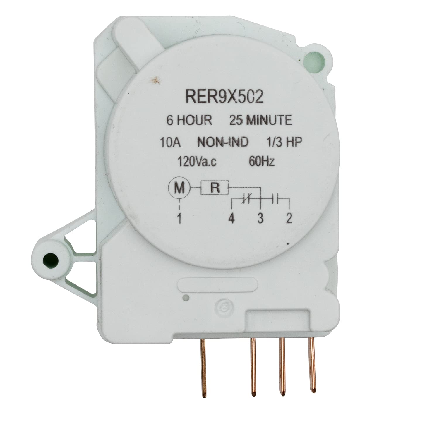 WR9X502 WR09X10049 Refrigerator Defrost Timer Replacement - Compatible with Multiple Brands - Easy DIY Installation for Home Appliance Repair
