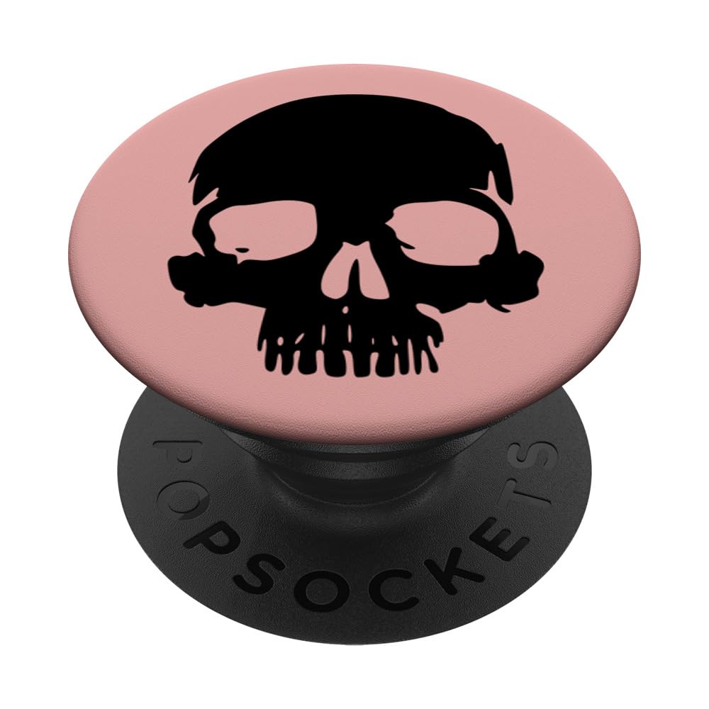 Black Skull Rose PopSockets Standard PopGrip - Phone Grip & Stand for Smartphones - Perfect for Gaming, Selfies, and Everyday Use