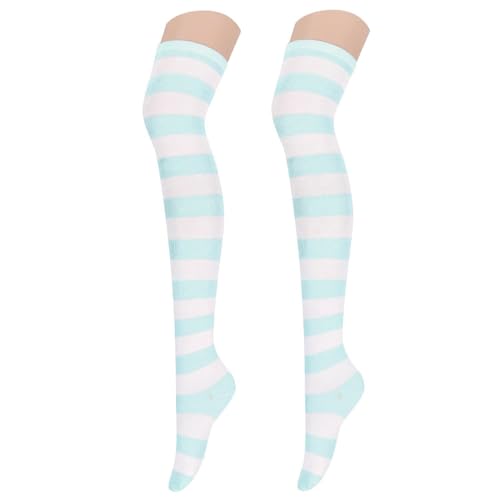 Baby Blue and White Stripes