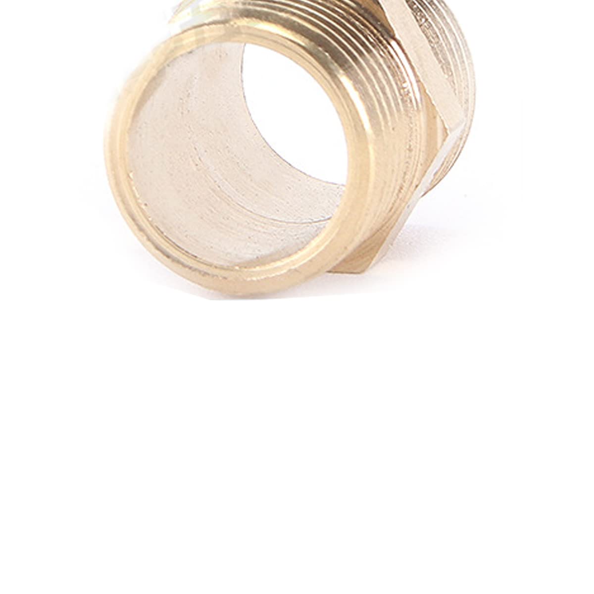 **Unifizz 1.5 Inch Brass Pipe Fitting - Double-Headed Equal-Diameter External Threaded Hose Adapter for Water, Fuel, Air, Oil & Gas (4 PCS) - Ideal for Plumbing, Pneumatics & Industrial Applications**