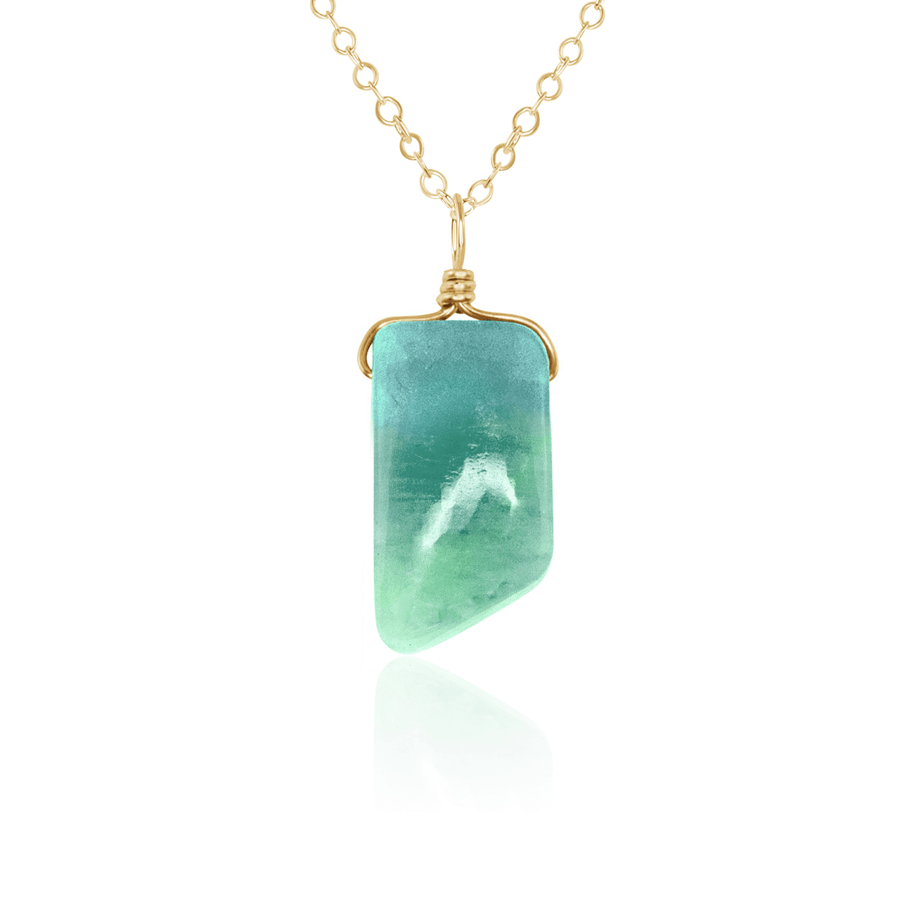 Amazonite Crystal Pendant Necklace - Smooth Stone Healing Jewelry for Women, Spiritual Protection & Positive Energy | Perfect for Meditation, Yoga & Everyday Wear
