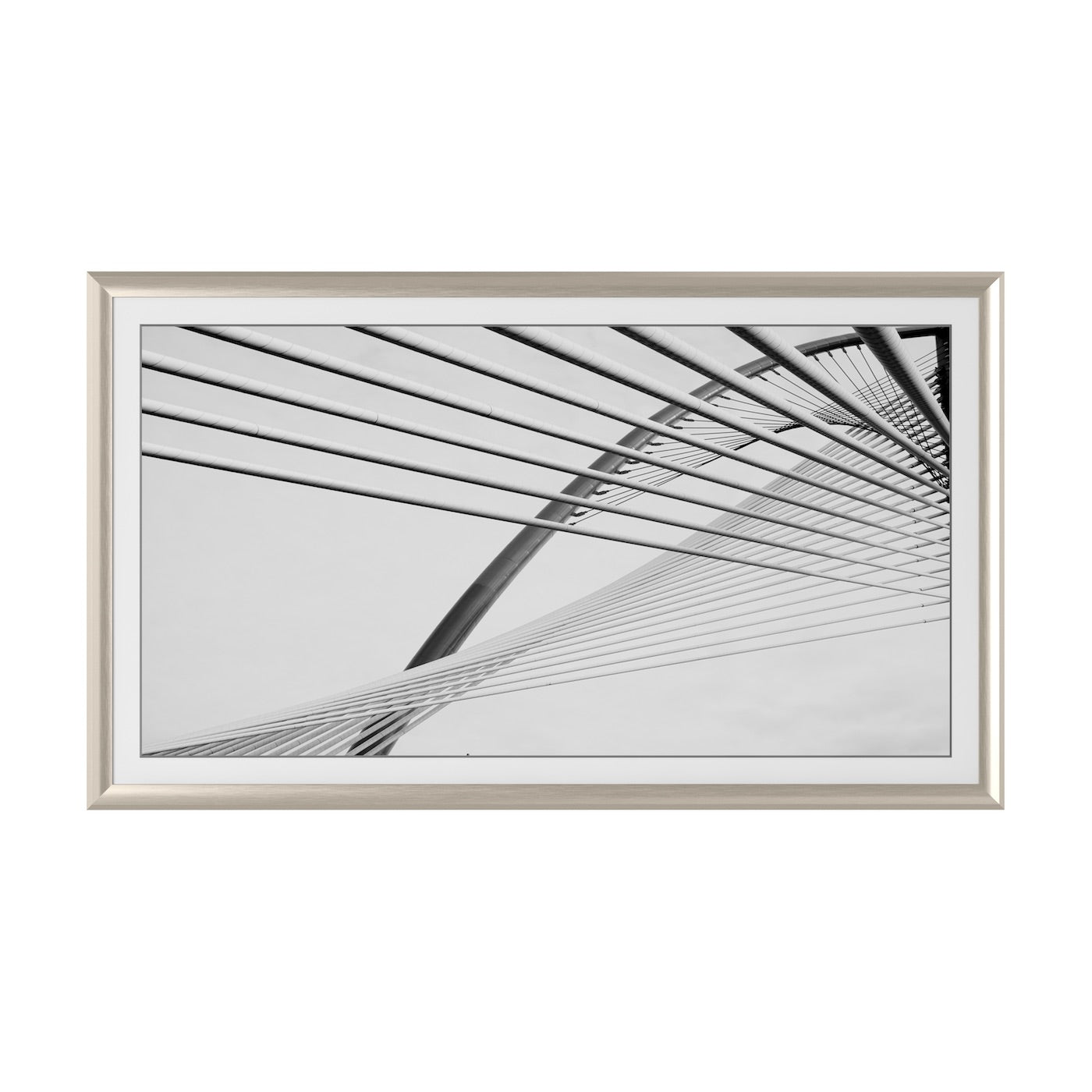 German Silver Alloy Prismatic Samsung Frame Bezel - Premium TV Accessory for Home Theater & Modern Living Room Decor