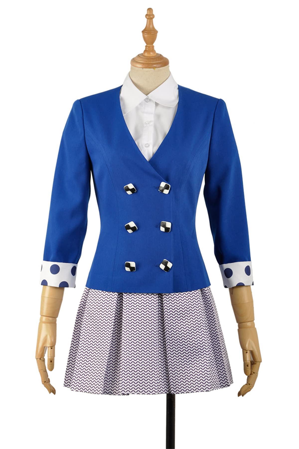 Heathers The Musical Veronica Sawyer Cosplay Costume - Blue School JK Uniform Outfit for Halloween, Theater Performances & 80s Theme Parties