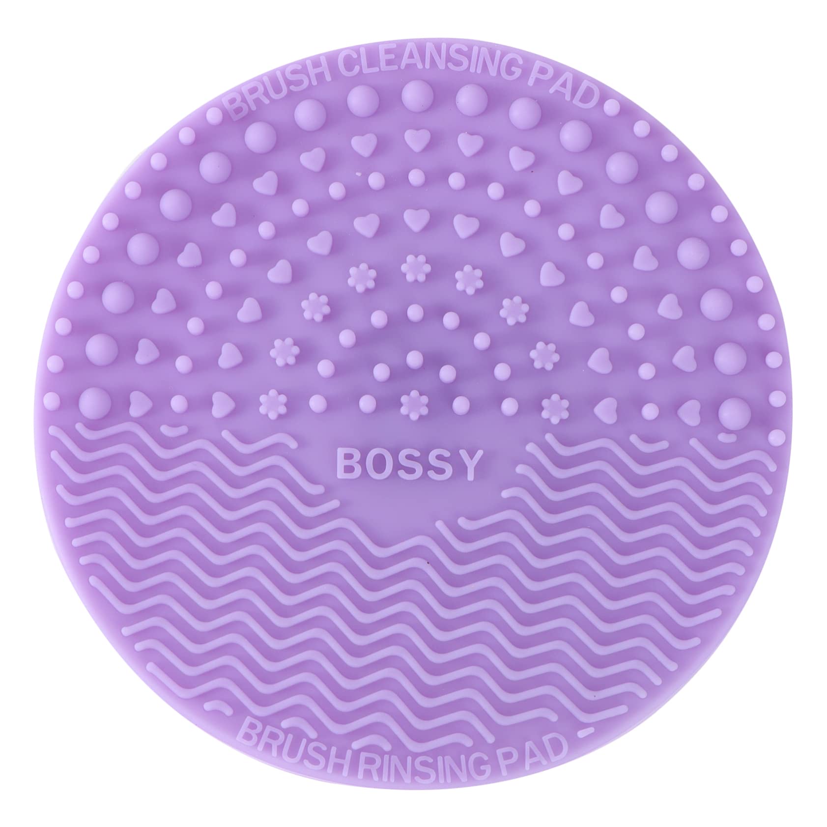 Beavorty Silicone Makeup Brush Cleaner Pad - Round Brush Scrubber for Hair & Makeup Brushes - Quick & Easy Cleaning Tool for Cosmetics Accessories - Perfect for Home, Salon & Travel Use