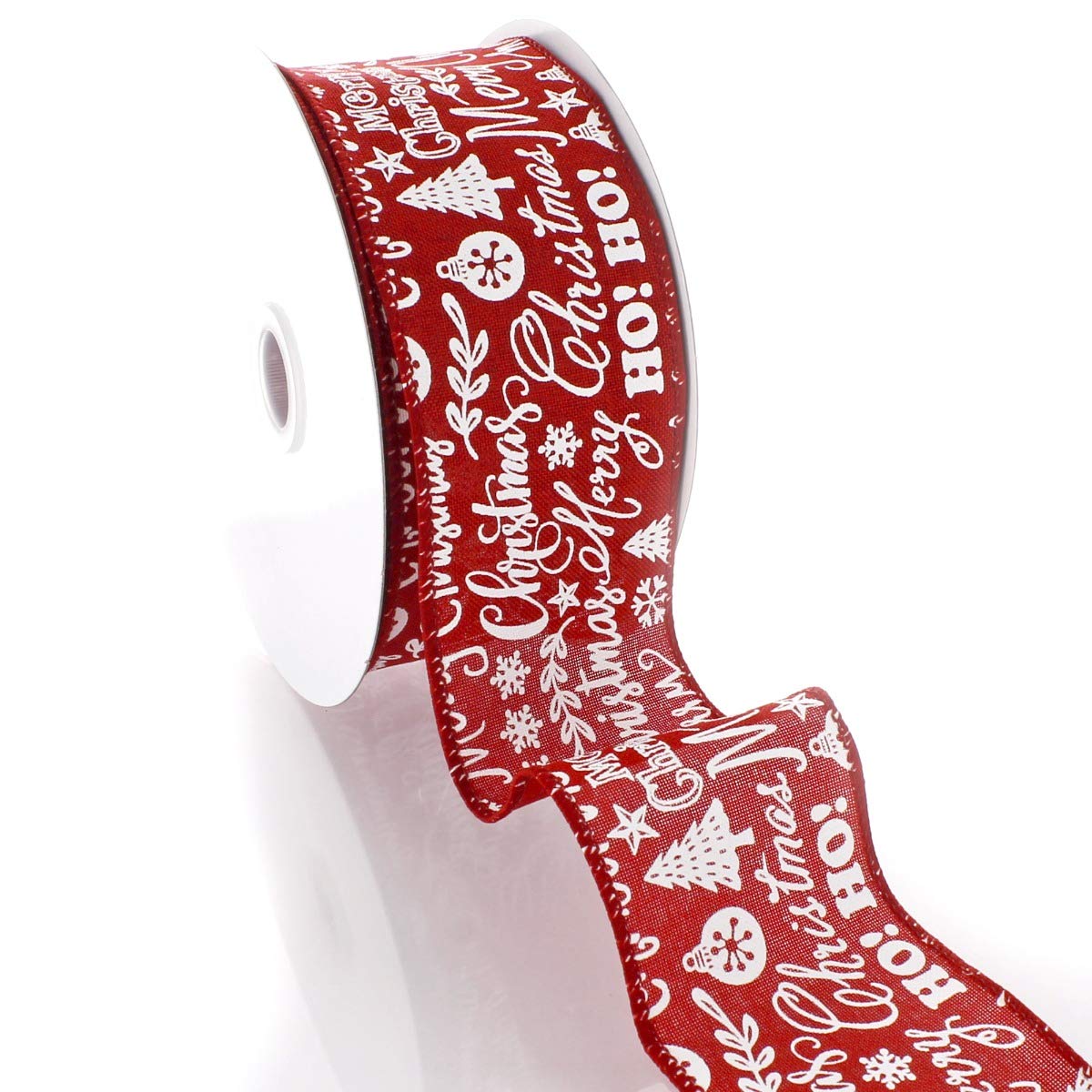 Festive Christmas Wired Ribbon 2.5