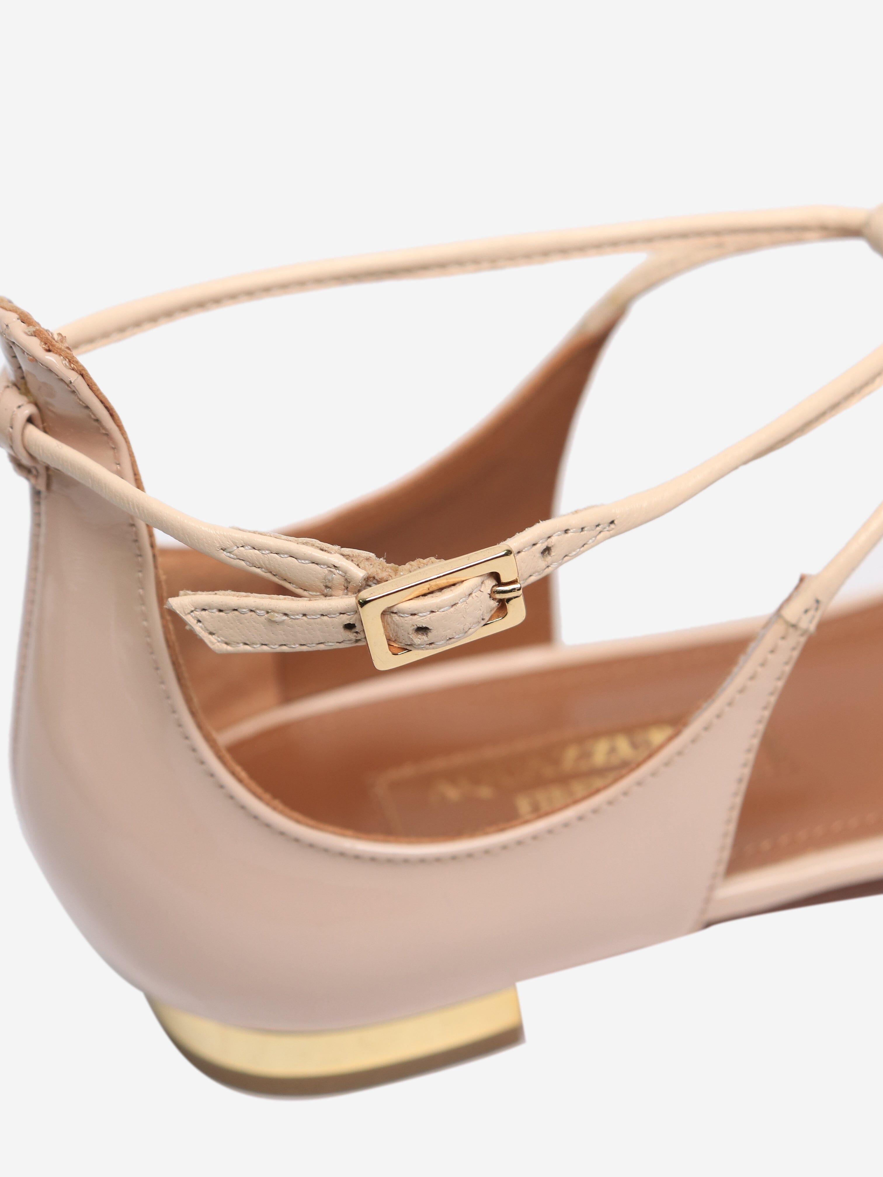 Blush Patent Leather Flats for Women - Size EU 36 (US 6) - Comfortable & Stylish Ballet Shoes for Work, Office, and Casual Wear