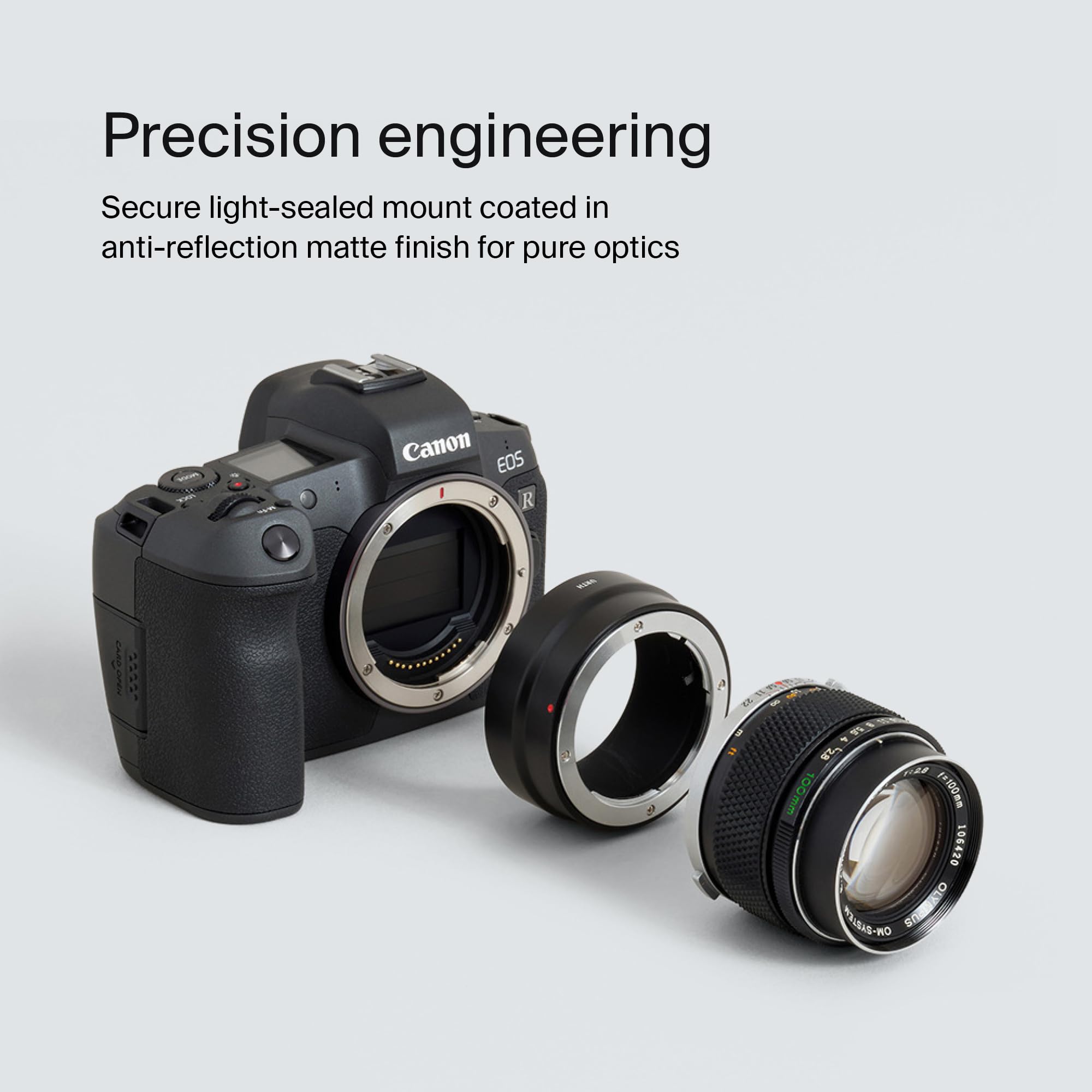 Urth Lens Mount Adapter for Canon RF to Olympus OM - Camera Lens Converter for DSLR & Mirrorless - Perfect for Travel, Wildlife & Macro Photography