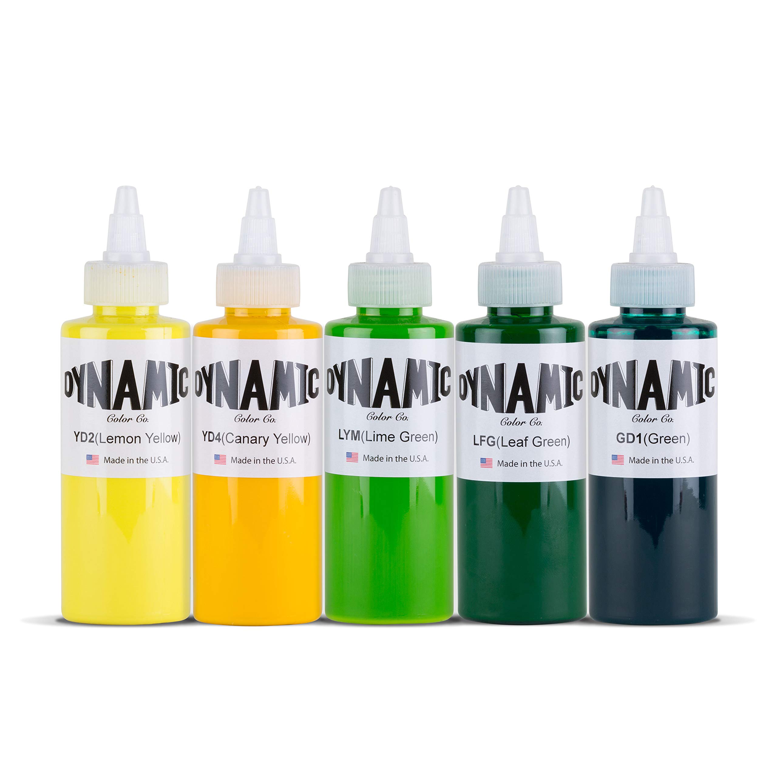 Dynamic Color Co Jungle Color Tattoo Ink Set - 4oz Bottles (Made in USA, Sterile) | Professional Body Art Supplies for Tattoo Artists & Studios | Perfect for Colorful Tattoos, Permanent Makeup & Cosmetic Tattooing