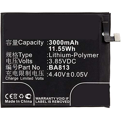 Synergy BA813 Battery 3000mAh - Meizu Phone Replacement - Long Lasting Power for Daily Use