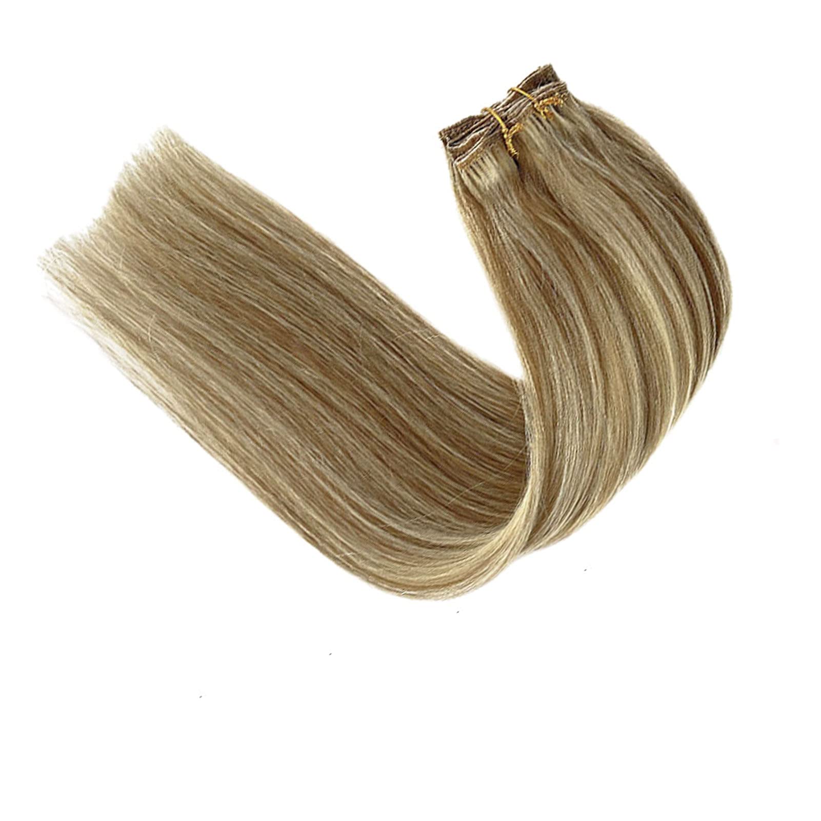 Clip in Human Hair Extensions 22