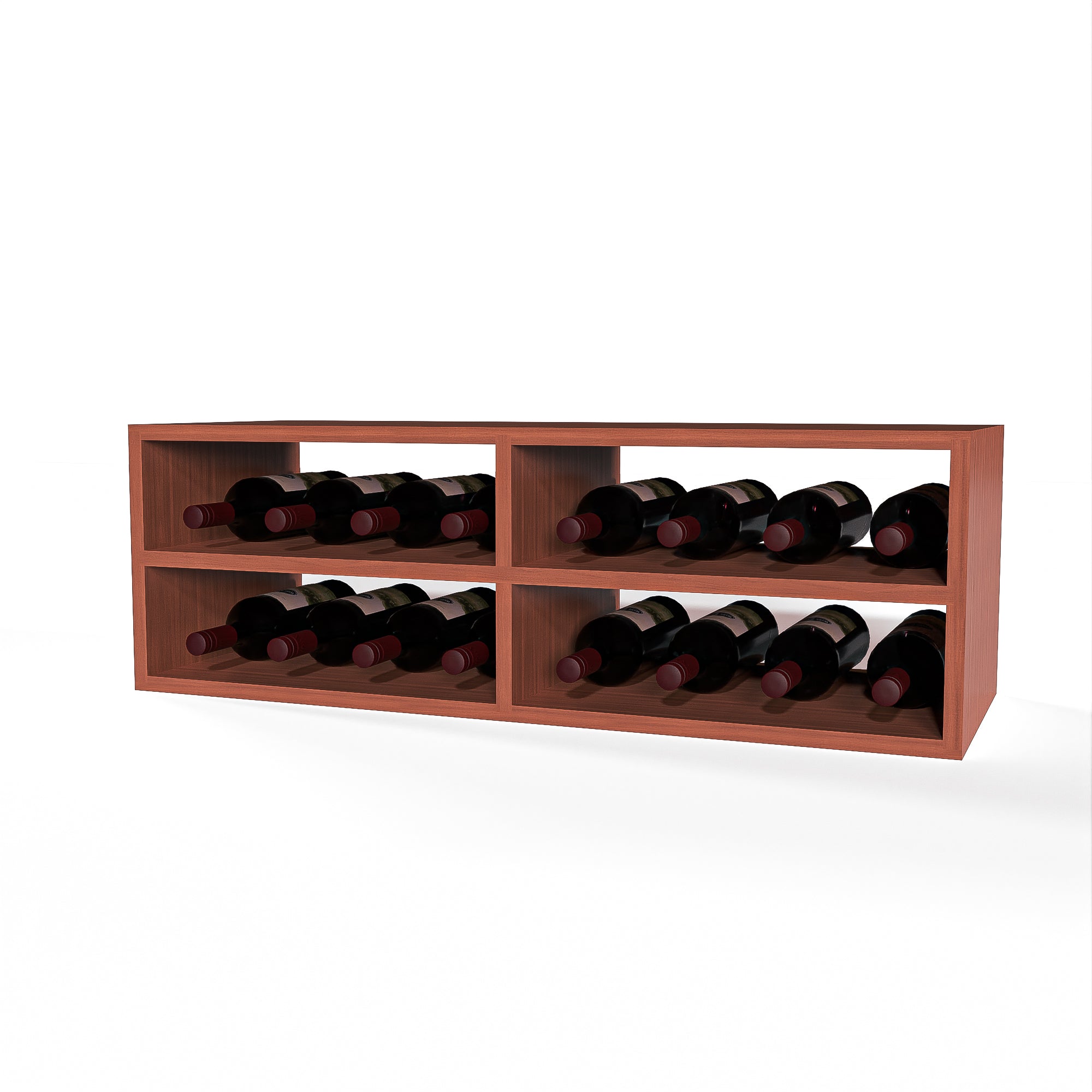 GrandCellar™ 8 Column Full Depth Wine Rack - Holds 12 Bottles - Perfect for Wine Cellars, Bars, and Home Storage