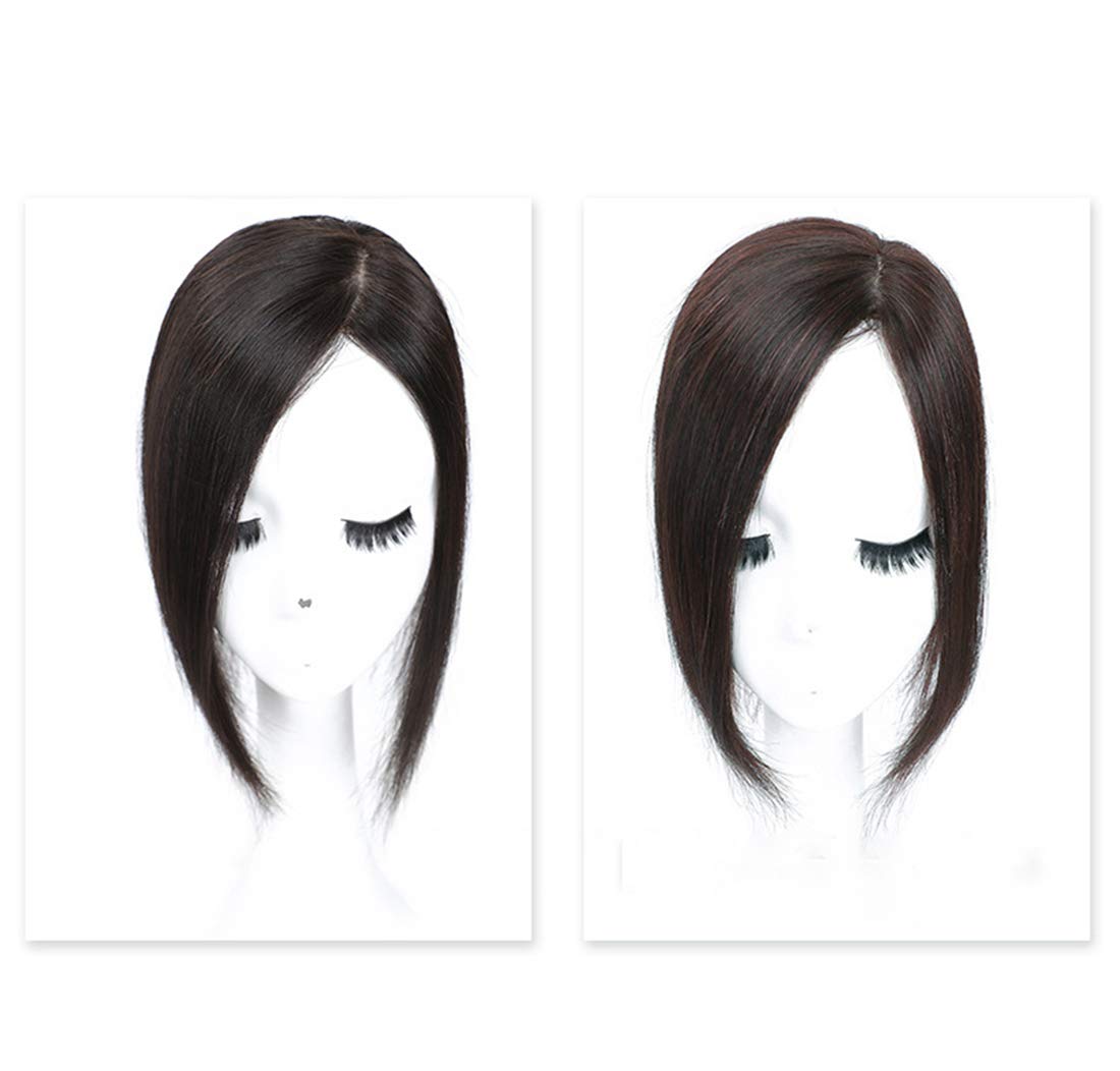 9x14cm Silk Base Real Human Hair Forehead Topper - 100% Density Hairpiece for Thinning Hair by Susanki (8