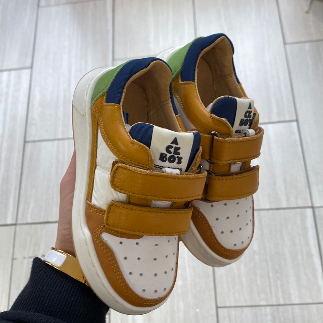 Acebos Mustard Velcro Sneakers for Men & Women - Comfortable Slip-On Walking Shoes for Casual Wear, Gym, and Outdoor Activities