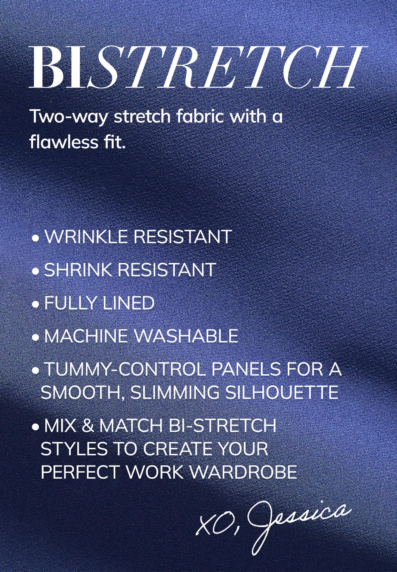 Jessica London Women's Plus Size Tummy Control Bootcut Pants - High Waisted Stretch Work Pants for Office & Business Casual Wear