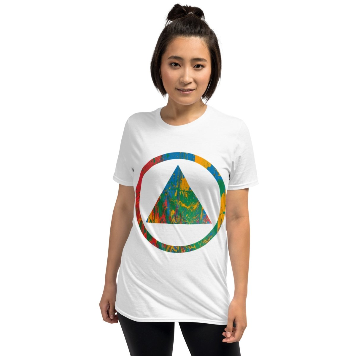 Sobriety Symbol Pride Essential Tee - Unisex Cotton T-Shirt for Men & Women | Perfect for Sober Living, Recovery Support & Pride Events
