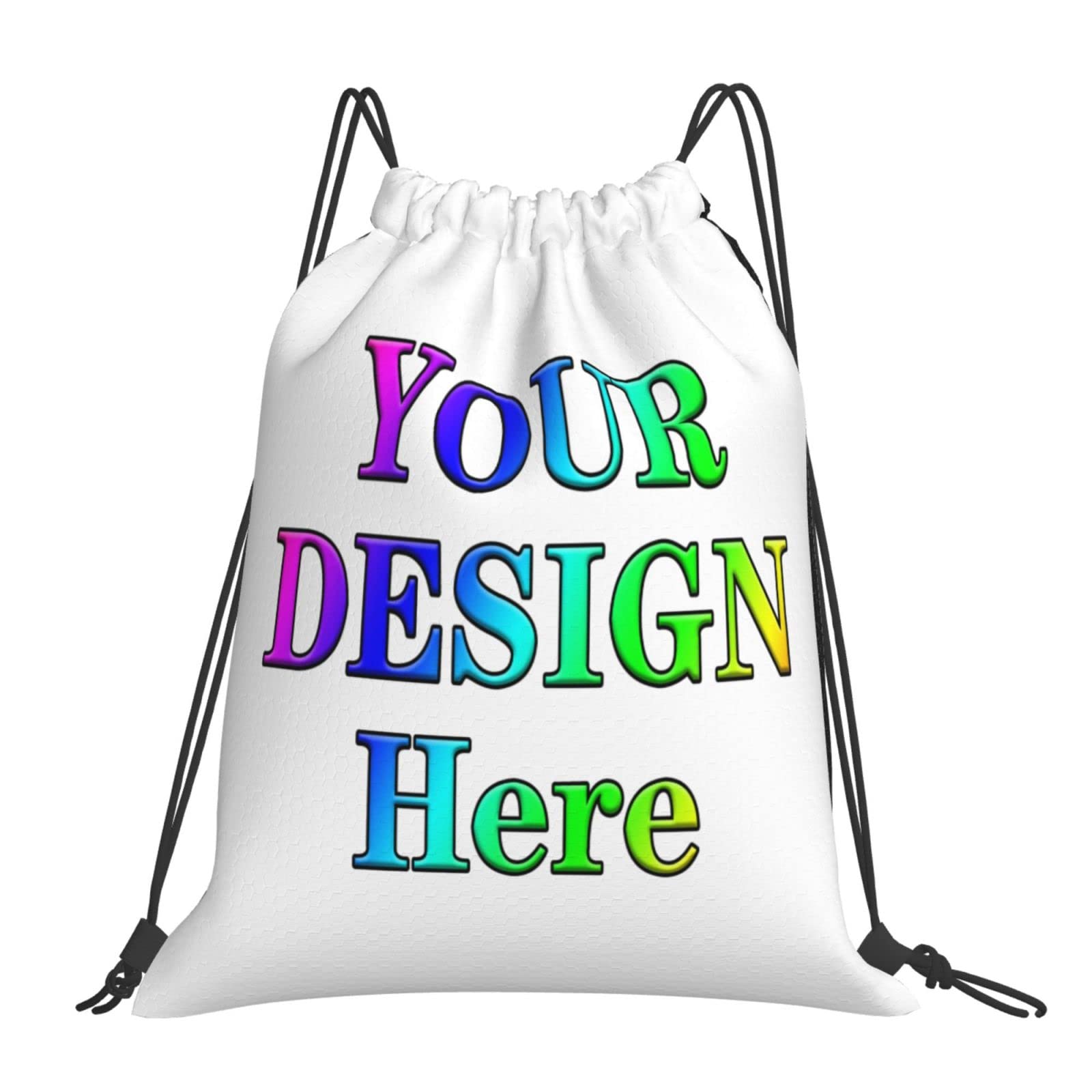 Custom Photo Drawstring Backpack - Gym, Sport & Yoga Bag