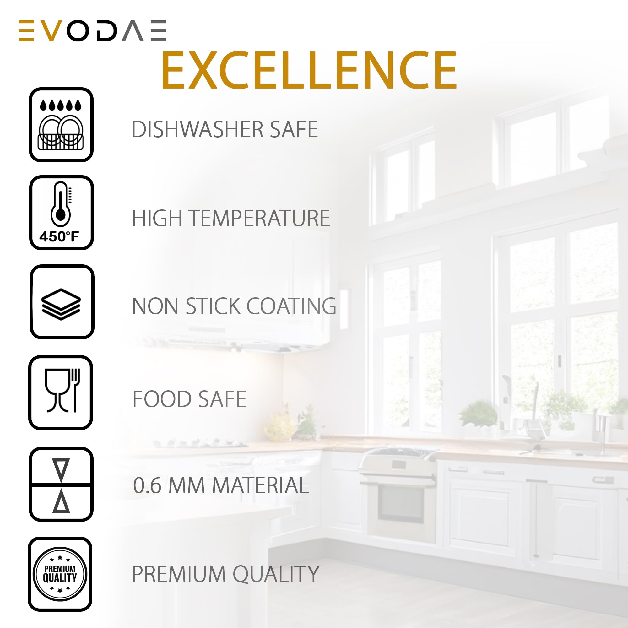 EVODAE® 2-Pack Mini Bundt Cake Pans Set - 12 Cup (2x6) Nonstick Baking Pans, PFOA & PTFE Free - Professional Grade Black Coated Tube Pans for Perfect Cakes - Ideal for Easter Brunch, Mother's Day, Birthday Parties & Holiday Baking
