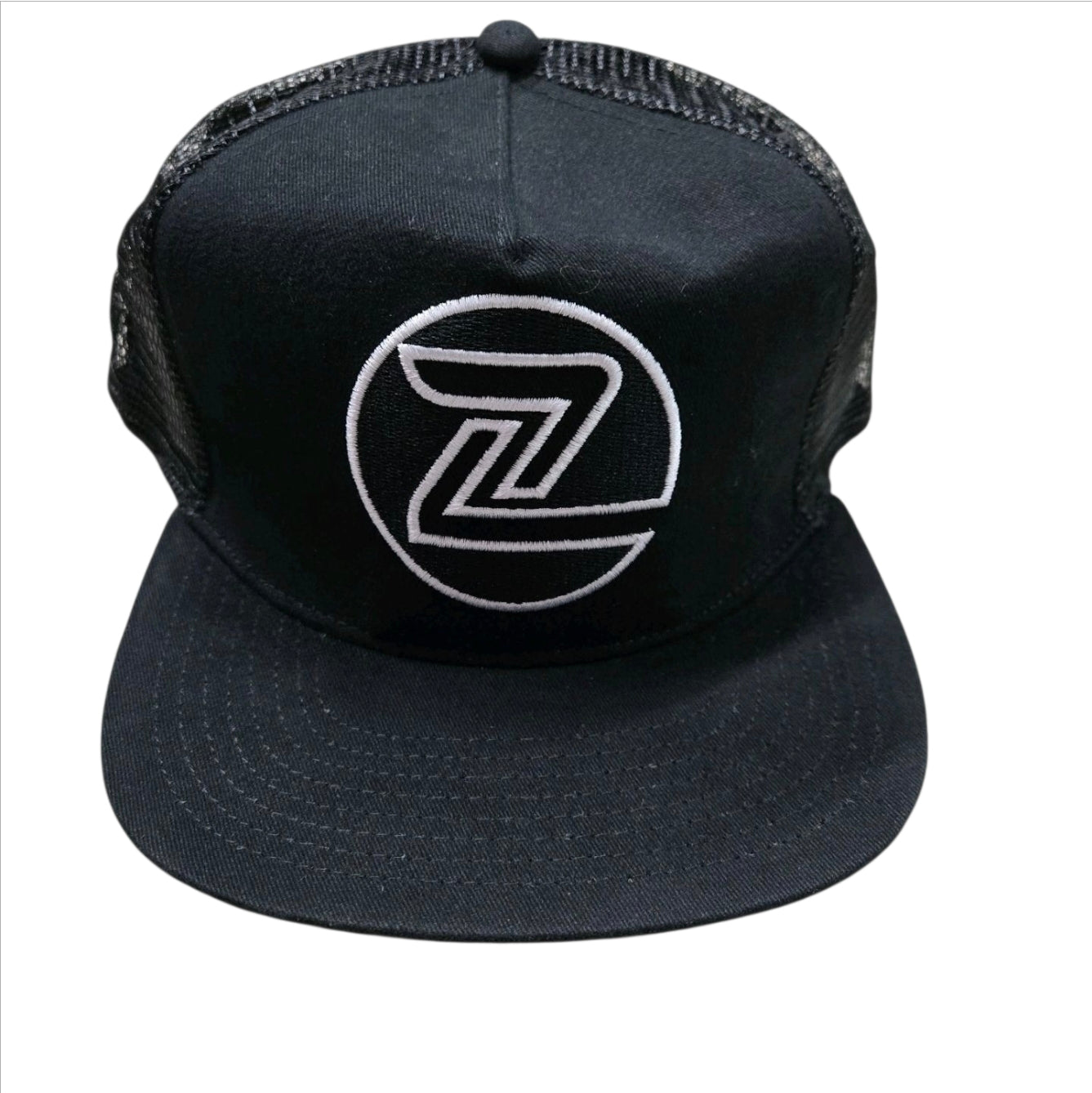 Z Flex Trucker Snapback Hat - Adjustable Black Baseball Cap for Men & Women - Perfect for Skateboarding, Streetwear & Casual Outfits