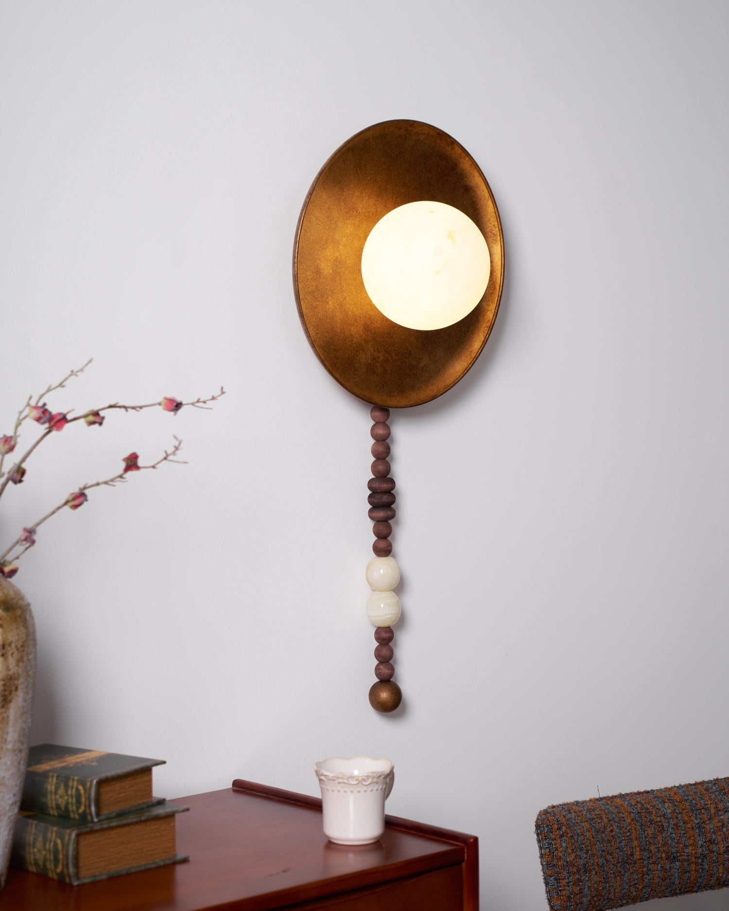 Eldertide Modern Wall Light - Dimmable LED Sconce for Bedroom, Living Room & Hallway - Energy Efficient Indoor Lighting Fixture - Perfect for Home Decor & Ambient Lighting