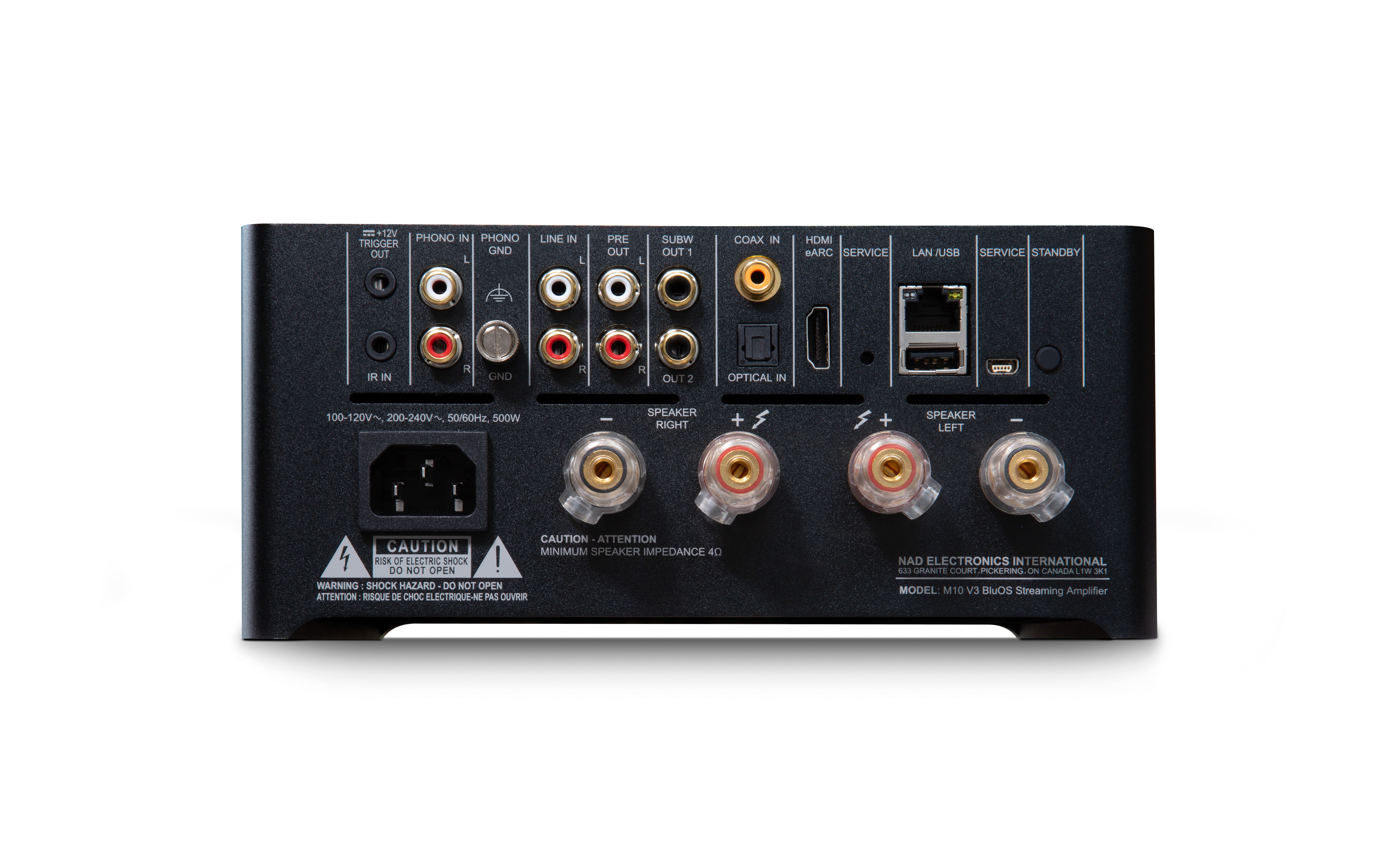 NAD M10 V3 BluOS Streaming Amplifier - High-End Wireless Audio System for Home Theater & Music Streaming | Perfect for Living Rooms, Home Studios & Audiophiles