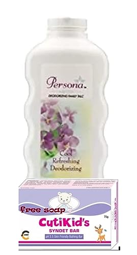 ZUULUZRE TOY'S Persona Talc Powder with Jasmine Fragrance - 1 Pack | Baby Powder for Sensitive Skin, Body & Foot Care | Ideal for Daily Use, Travel & Gym