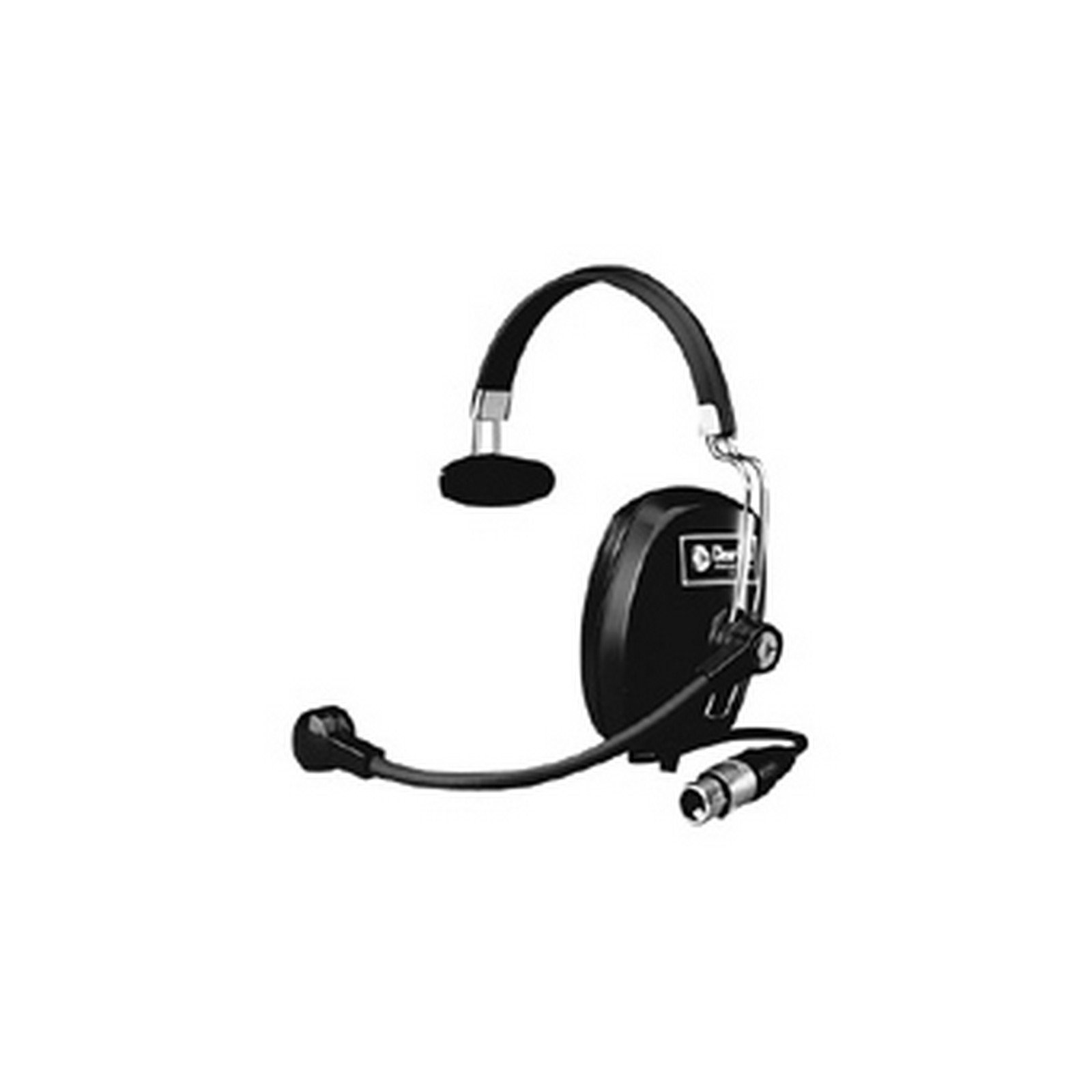 Clear-Com CC-40 Professional Single Enclosed Over-Ear Headset with 4-Pin Female XLR Connector - Ideal for Broadcast, Studio, and Live Event Communication