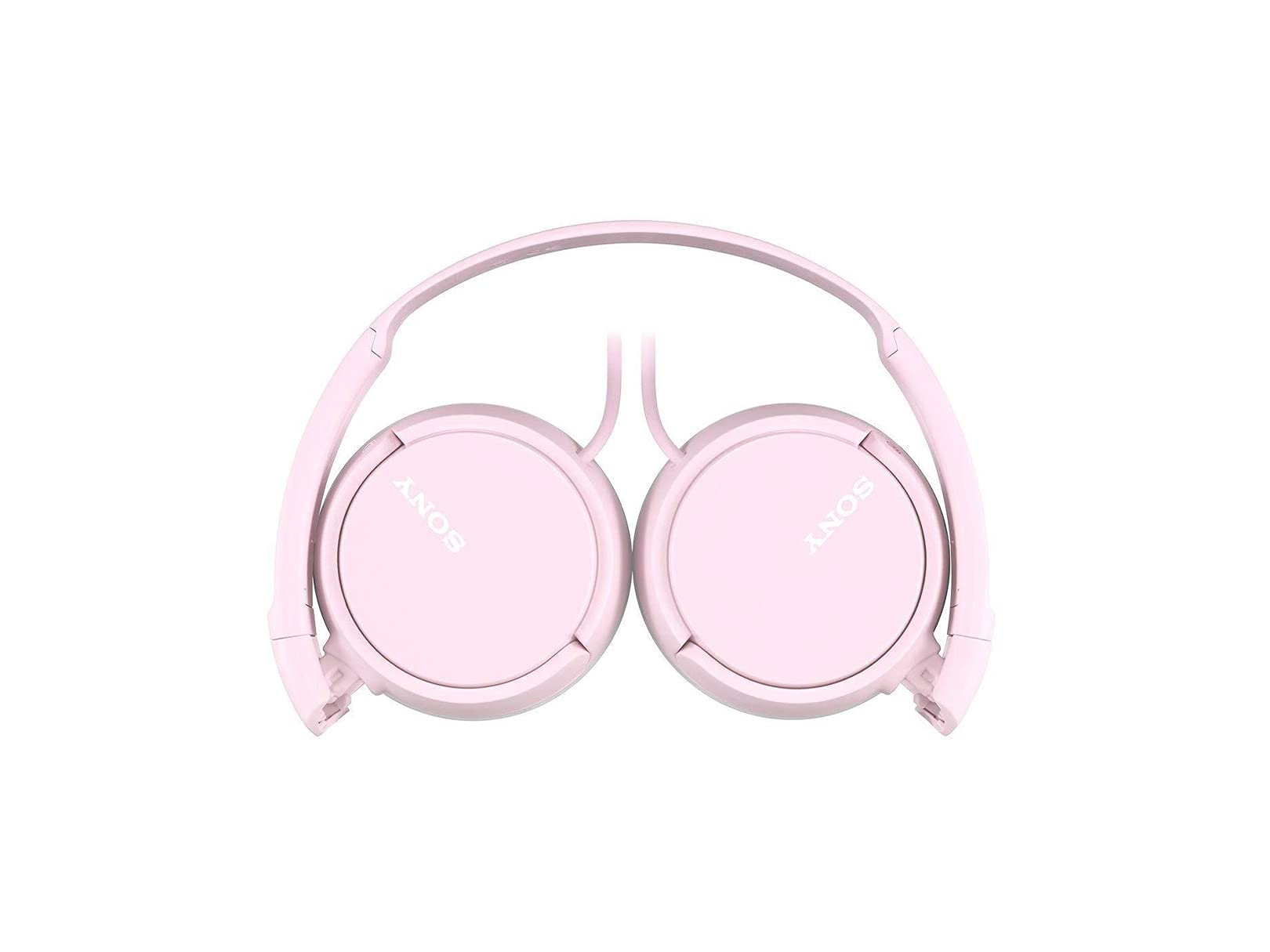 Sony MDR-ZX110-P Foldable On-Ear Headphones with Dynamic Sound - Lightweight & Portable for Travel, Workout, Commuting (Pink)