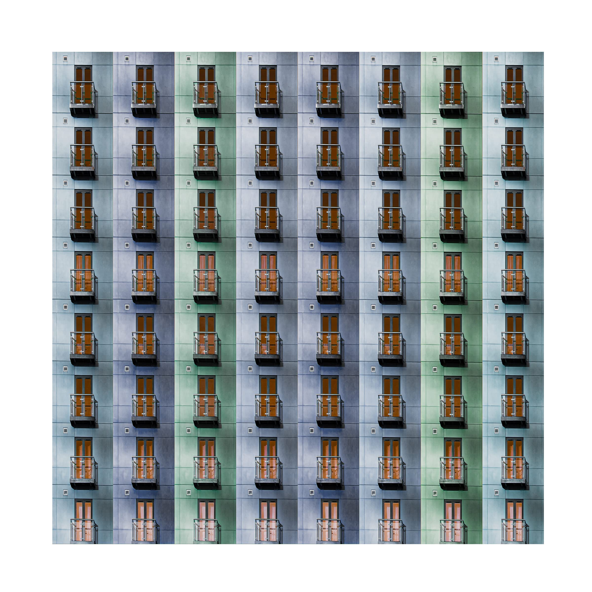 Trademark Fine Art 'Balconies' Canvas Wall Art by Inge Schuster - Elegant Home Decor for Living Room, Bedroom & Office