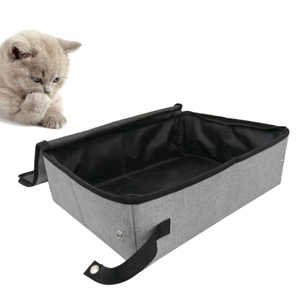 Foldable Portable Cat Litter Box with Cover - Travel Friendly Pet Toilet Tray for Cats & Small Dogs - Perfect for Home, Car Trips, and Outdoor Adventures