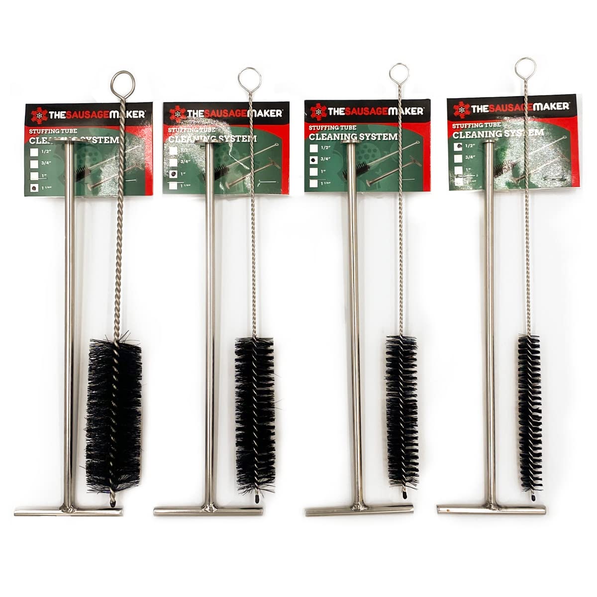 The Sausage Maker Stuffing Tube Cleaning System - 4-Piece Set for Easy Sausage & Meat Stuffing Tube Maintenance | Perfect for Home Kitchens & Commercial Use