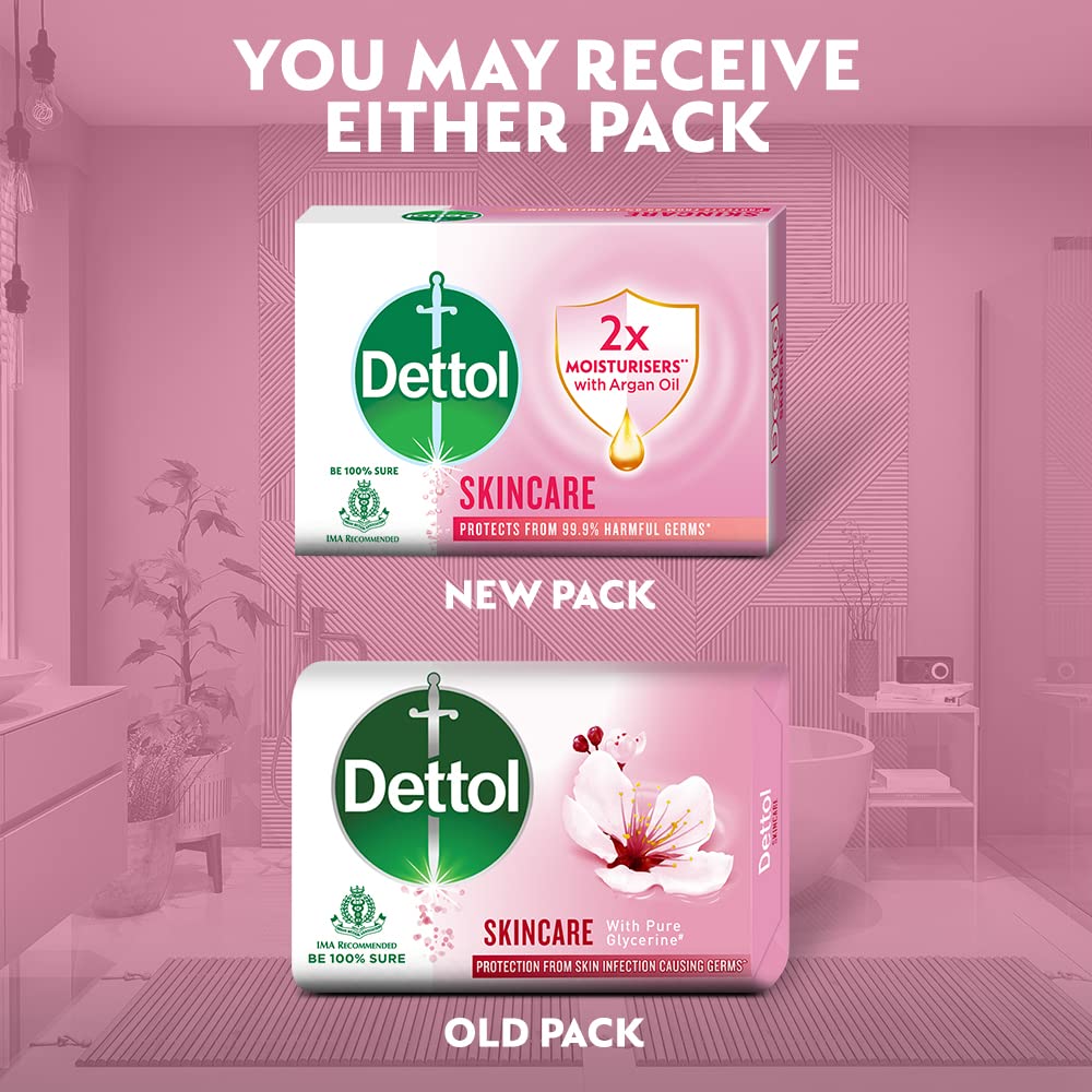 Dettol Antibacterial Soap for Skin Care - 75g | Kills Germs & Protects Skin | Ideal for Daily Hygiene, Travel & Gym Use