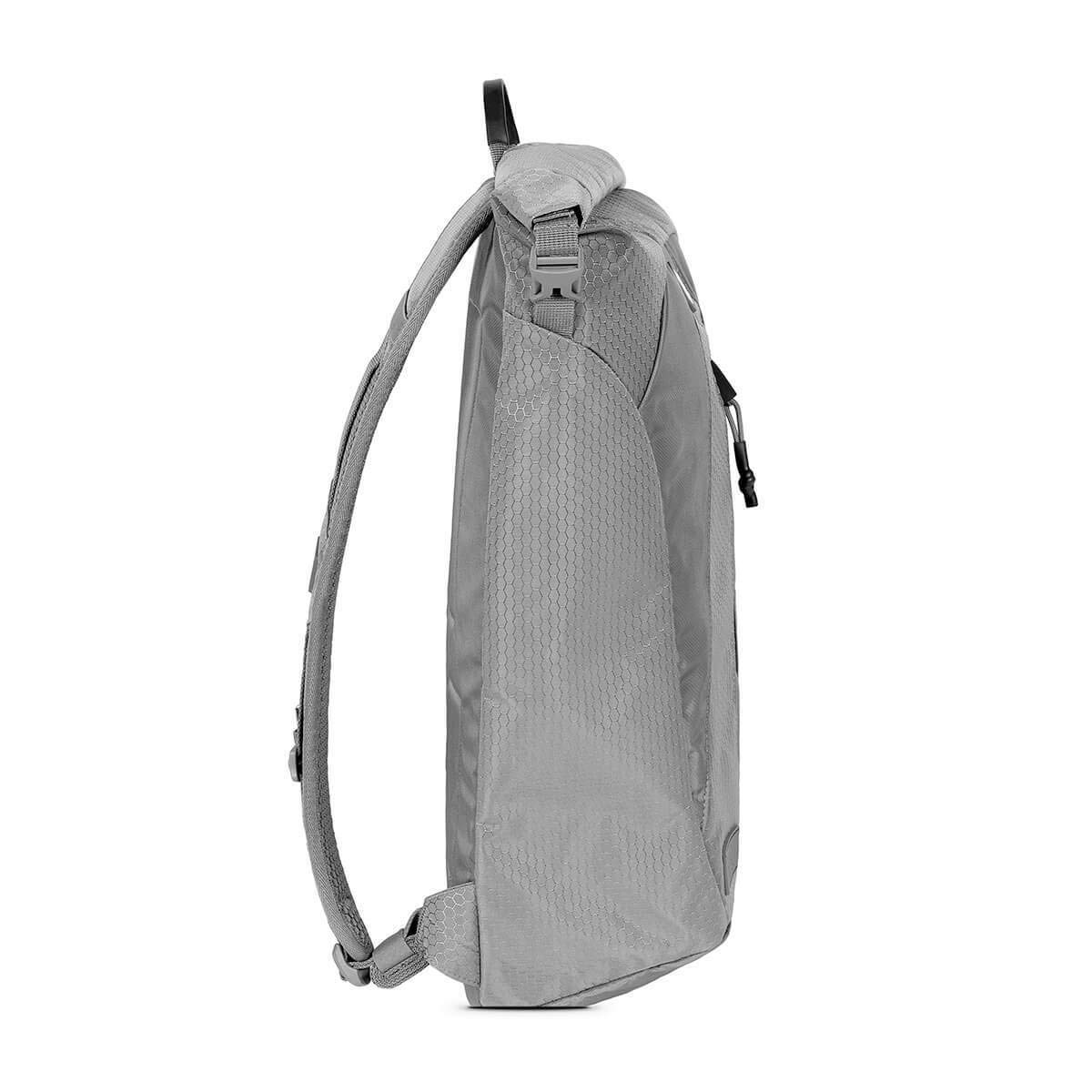 Mission Critical S.01 Rolltop Backpack - Lightweight Waterproof Travel Backpack for Men & Dads | Perfect for Commuting, Hiking & Baby Gear Organization | Gray