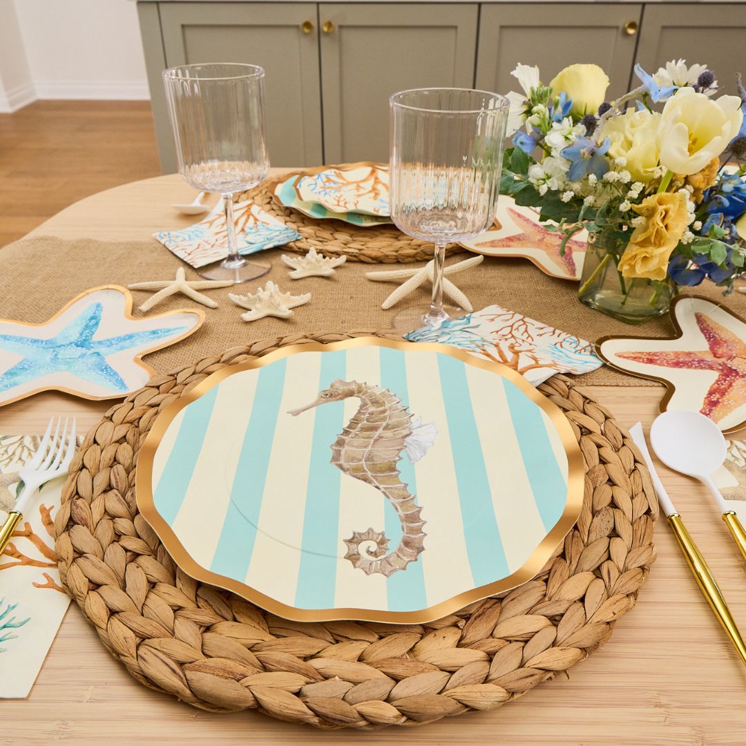 Luxury La Mer Table Setting - Elegant Dinnerware Set for Fine Dining, Weddings & Special Occasions