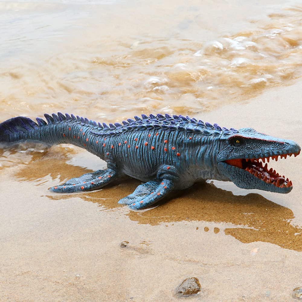 EOIVSH Realistic Megalodon & Mosasaurus Dinosaur Toys Set - 2 Pack Ocean Sea Monster Figures for Kids, Dinosaur Lovers - Perfect for Birthday Gifts, Party Favors, Collectors & Educational Play (Great for Dinosaur Themed Parties & STEM Learning)