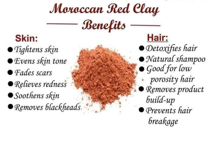 Organic Moroccan Red Clay Powder for Hair, Skin & Body - 100g Natural Detox Mask, Deep Cleansing Treatment for Acne, Blackheads & Oily Skin | Exfoliating Shampoo for Scalp Health | Vegan, Cruelty-Free Beauty Product | Perfect for Spa Days & At-Home Self Care Routines