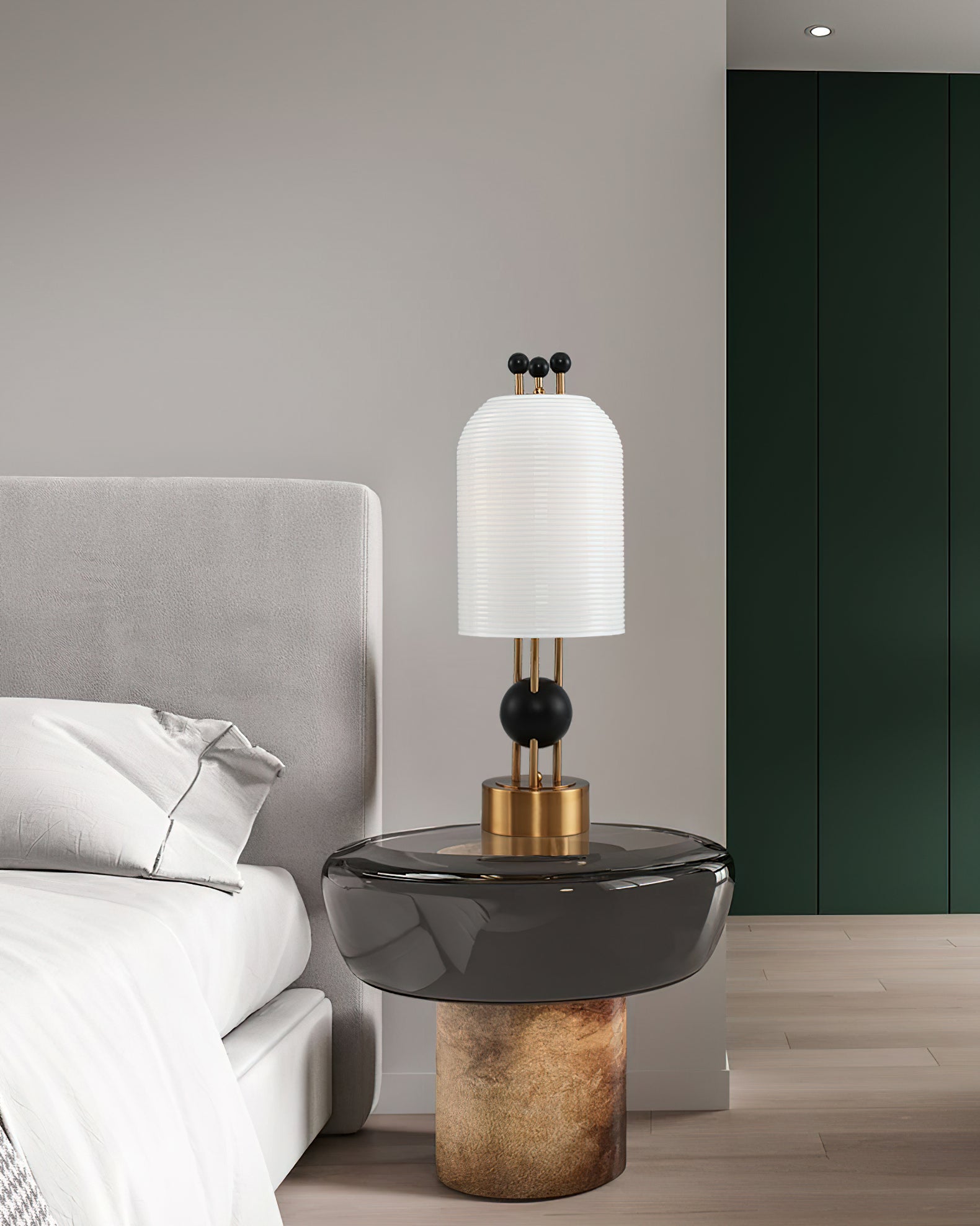 Bertha Table Lamp - Modern LED Desk Light with Adjustable Brightness, Perfect for Home Office, Bedroom, and Reading Nook