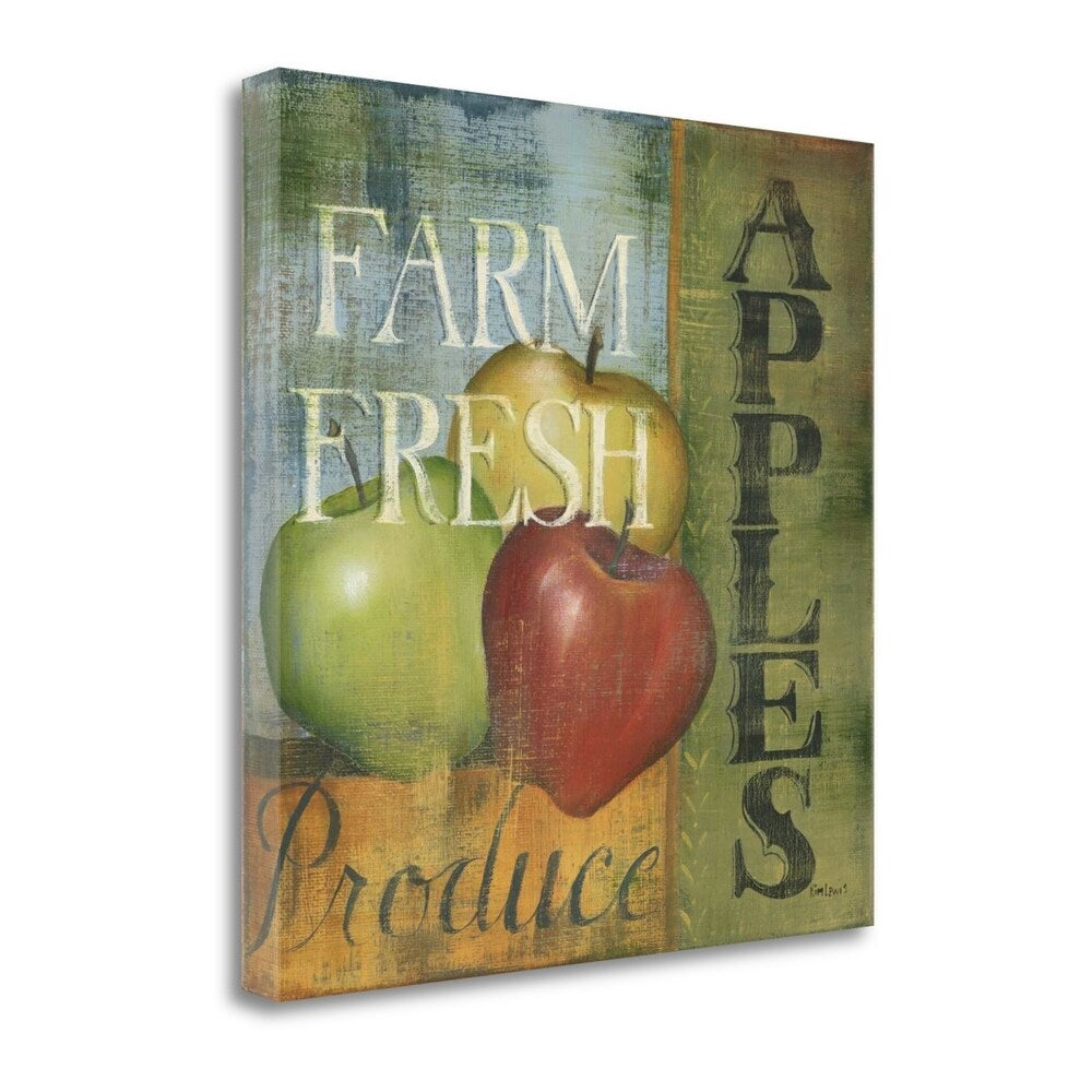 Kim Lewis Fine Art Giclee Print - Apples Gallery Wrap Canvas - Ready to Hang Wall Decor - Perfect for Living Room, Bedroom & Office Artwork