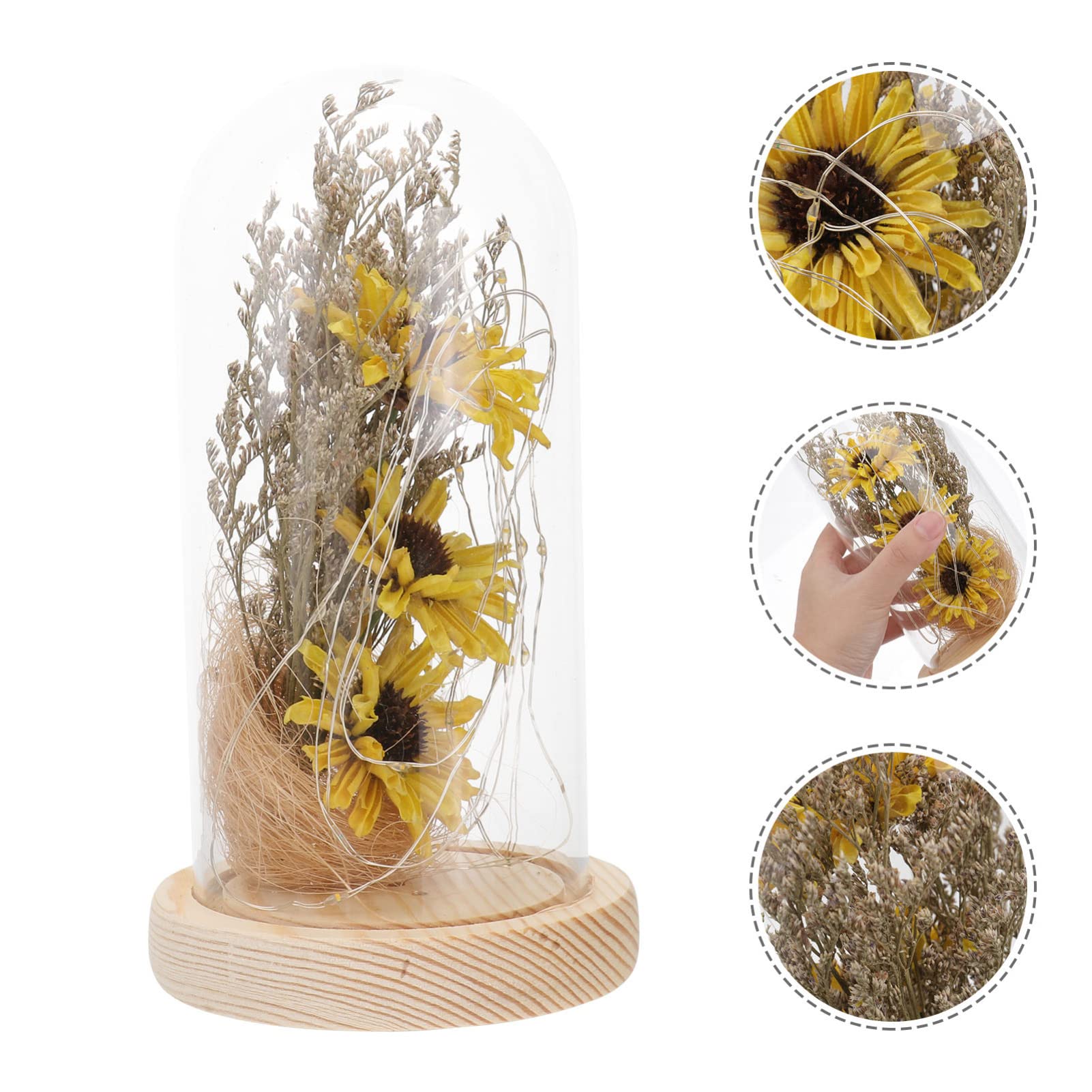 Sunflower LED Lamp - Mini Dome Light for Home Decor & Night Light