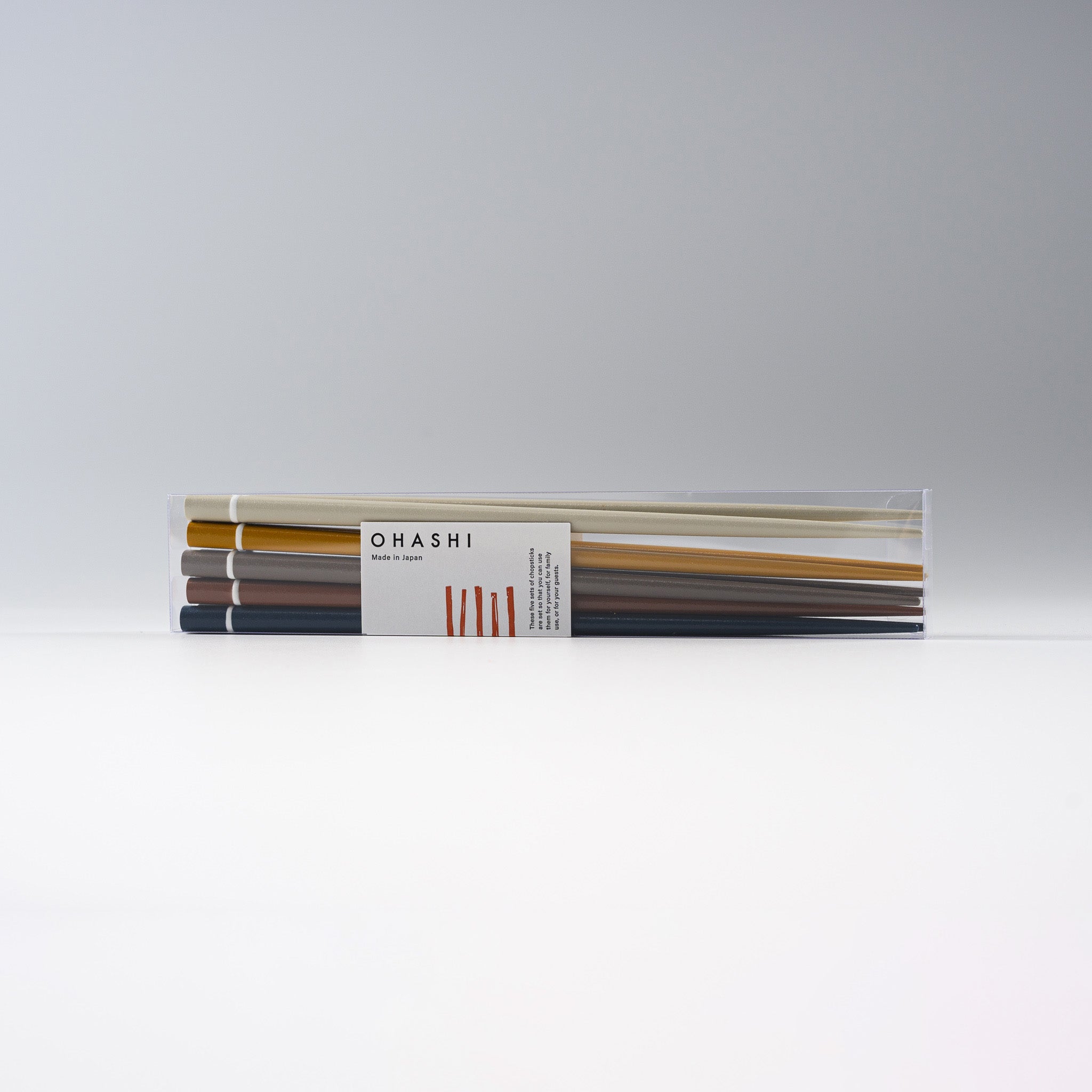 OHASHI Natural Wood Chopstick Set - 2 Colors, Japanese Style Reusable Chopsticks for Sushi, Ramen & Asian Cuisine - Eco-Friendly Dining Utensils