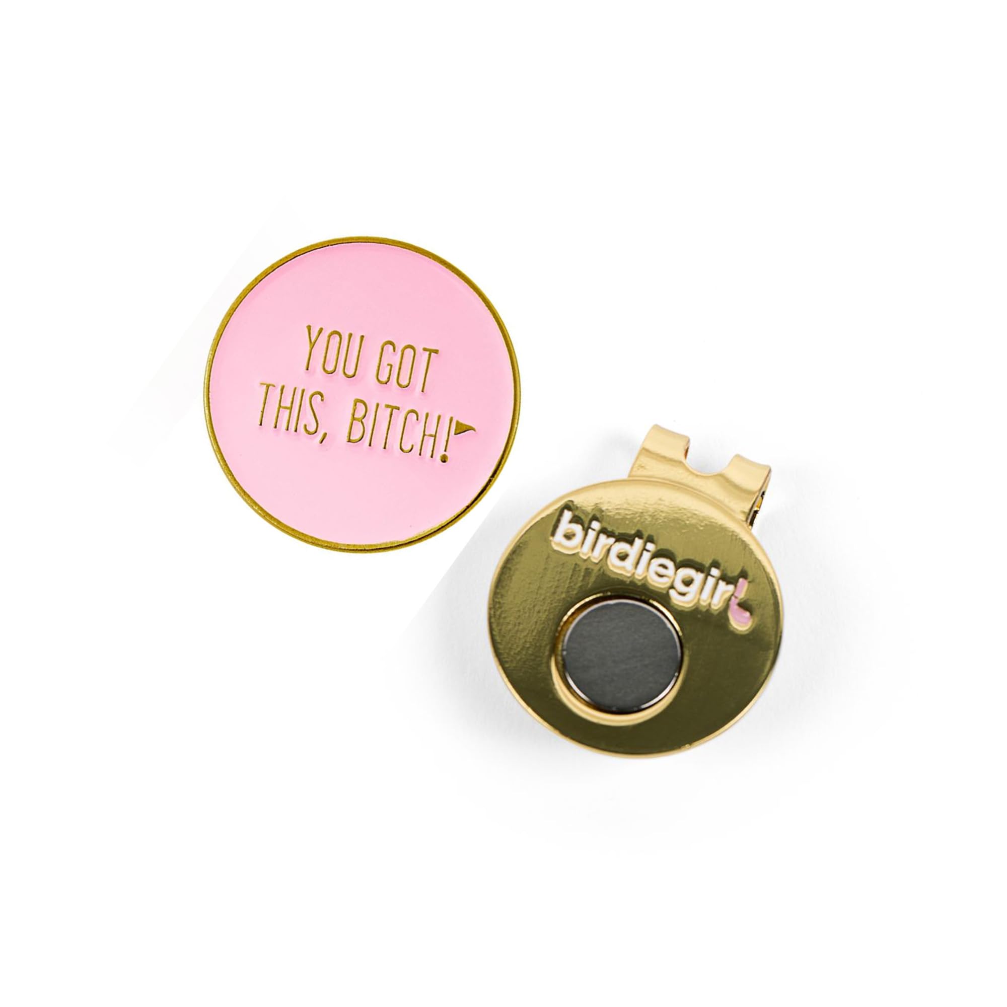 Birdie Girl Women's Magnetic Golf Ball Marker Hat Clip - Stylish Golf Accessories for Women | Perfect for Golf Bags, Hats & Gloves | Great Golf Gift for Women Players