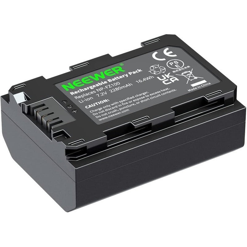 Neewer NP-FZ100 Replacement Battery for Sony Cameras - Compatible with Sony A7 III, A7R III, A9 & More - Perfect for Photography, Videography & Travel
