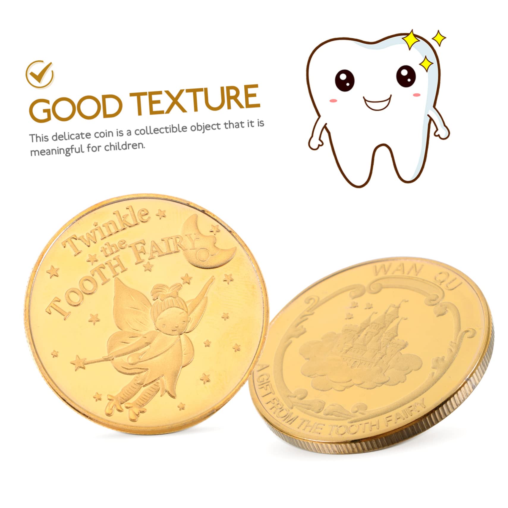 Totority 12 Pcs Tooth Fairy Keepsake Box - Elegant Alloy Teeth Collection for Kids, Perfect for Baby's First Lost Tooth & Childhood Memories (Great Gift for Tooth Fairy Traditions & Nursery Decor)