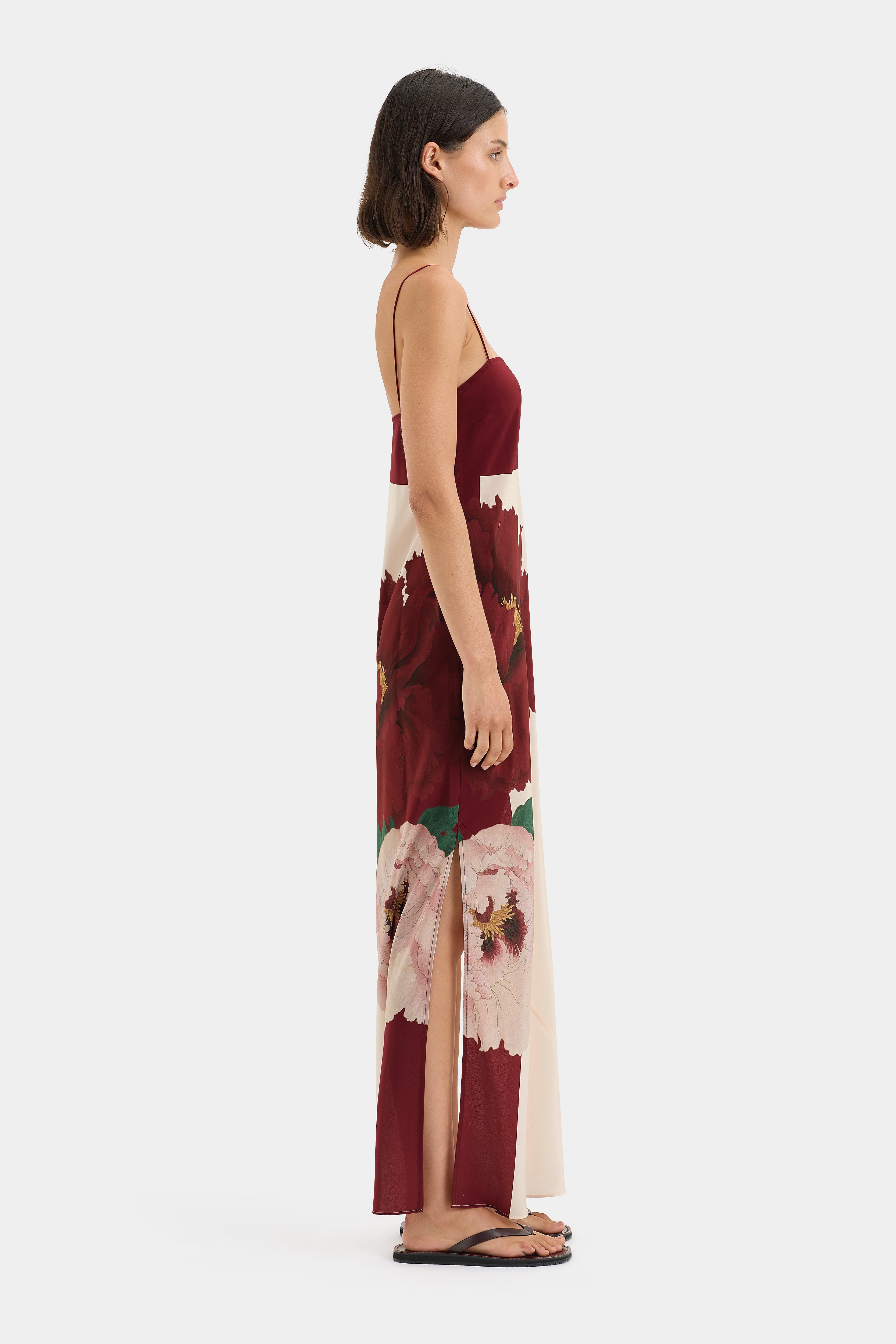 Florian Slip Dress - Elegant Satin Nightgown for Women, Comfortable Sleepwear & Loungewear - Perfect for Bedtime, Relaxing at Home, and Special Occasions