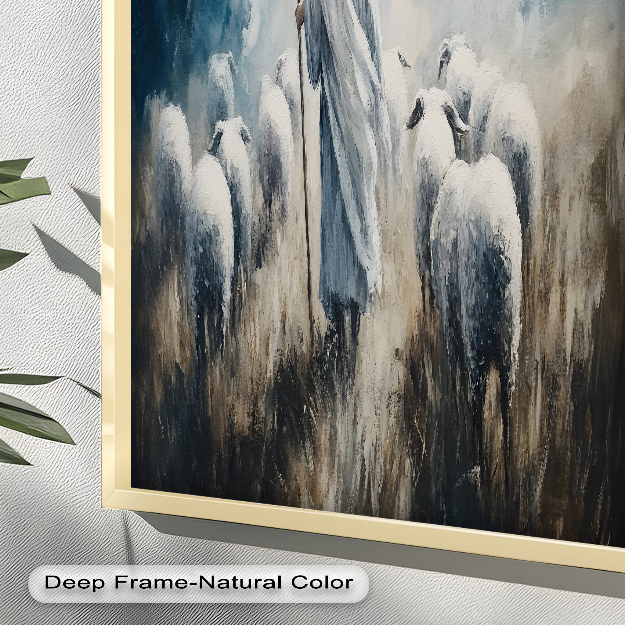 1 Peter 1:19 - The Lamb of God Bible Verse Oil Painting - Religious Wall Art for Home, Church & Office Decor
