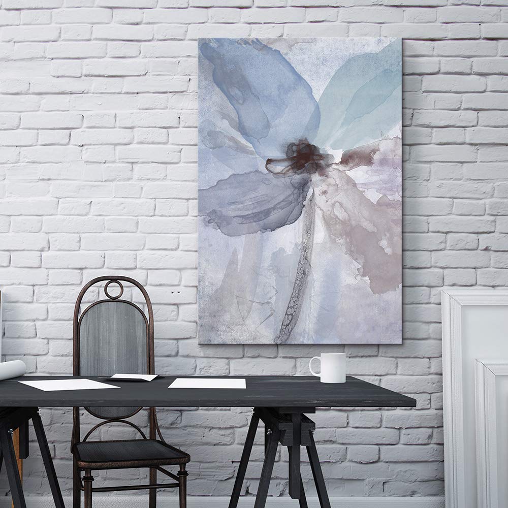 Abstract Flower Giclee Canvas Wall Art - 24x36 Inches Modern Home Decor for Bedroom, Living Room, and House Decoration